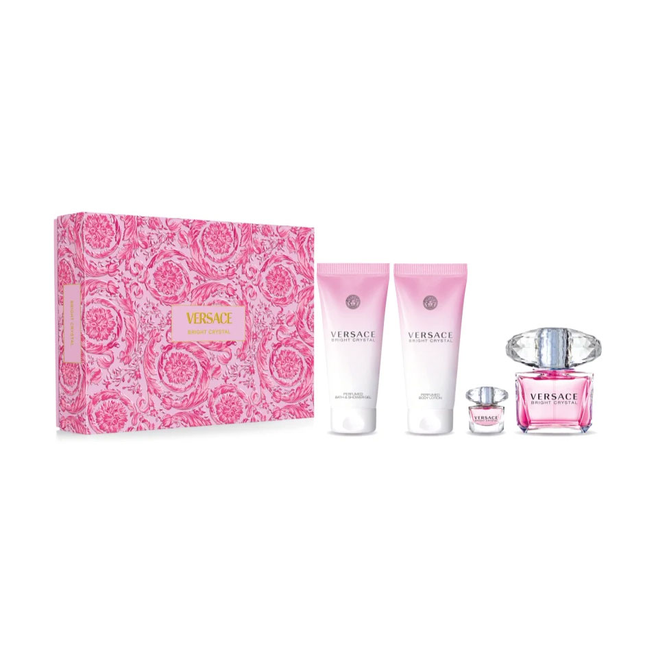 

Парфумований набір жіночий Versace Bright Crystal Set (туалетна вода, 90 мл + лосьйон, 100 мл + гель для душу, 100 мл + туалетна вода, 5 мл)