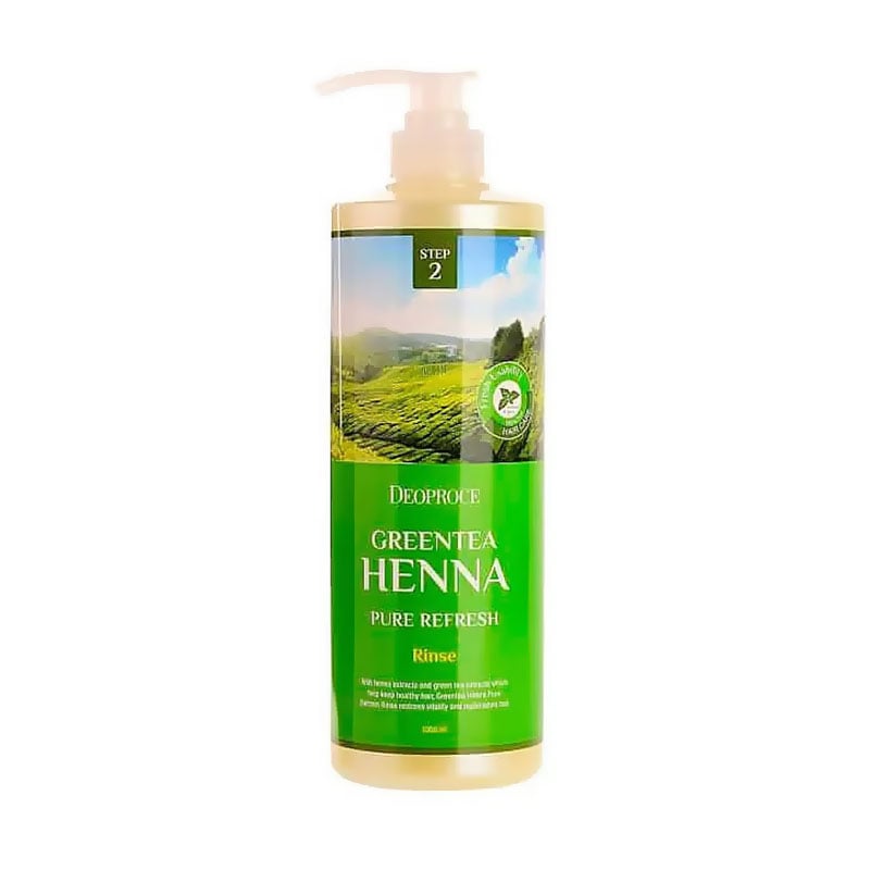 

Уцінка! Кондиціонер для волосся Deoproce GreenTea Henna Pure Refresh Rinse з екстрактом зеленого чаю, 1 л