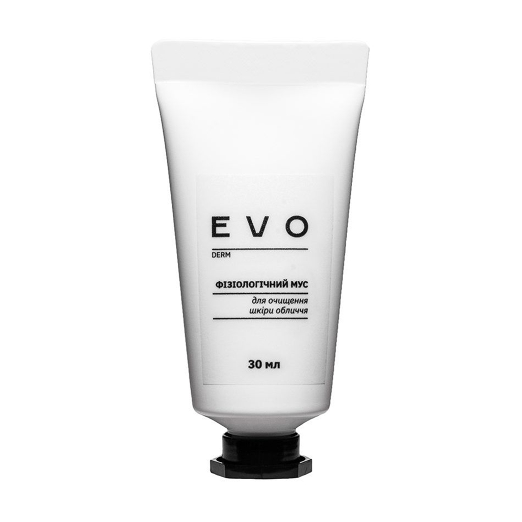 

Уцінка! Фізіологічний мус для очищення шкіри обличчя EVO derm, 30 мл