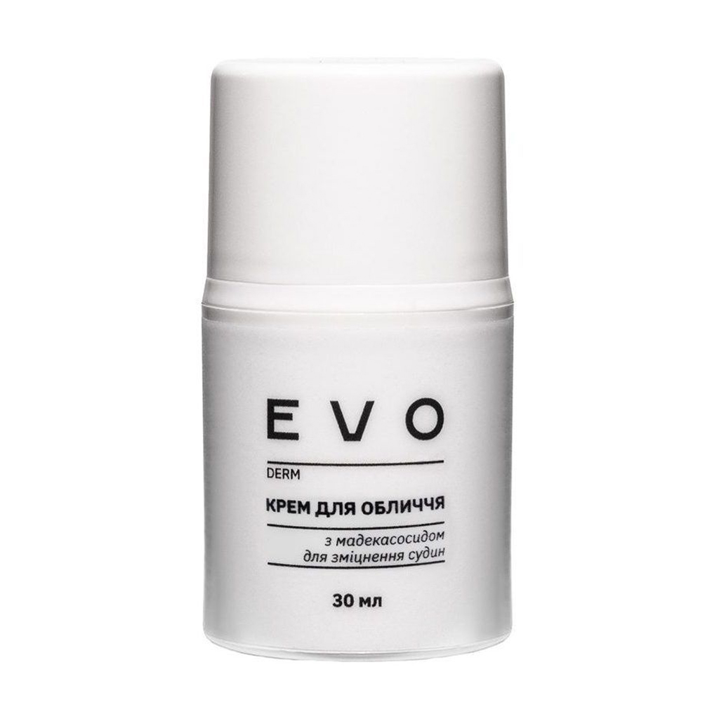 

Уцінка! Крем для обличчя EVO derm для зміцнення судин, з мадекасосидом, 30 мл