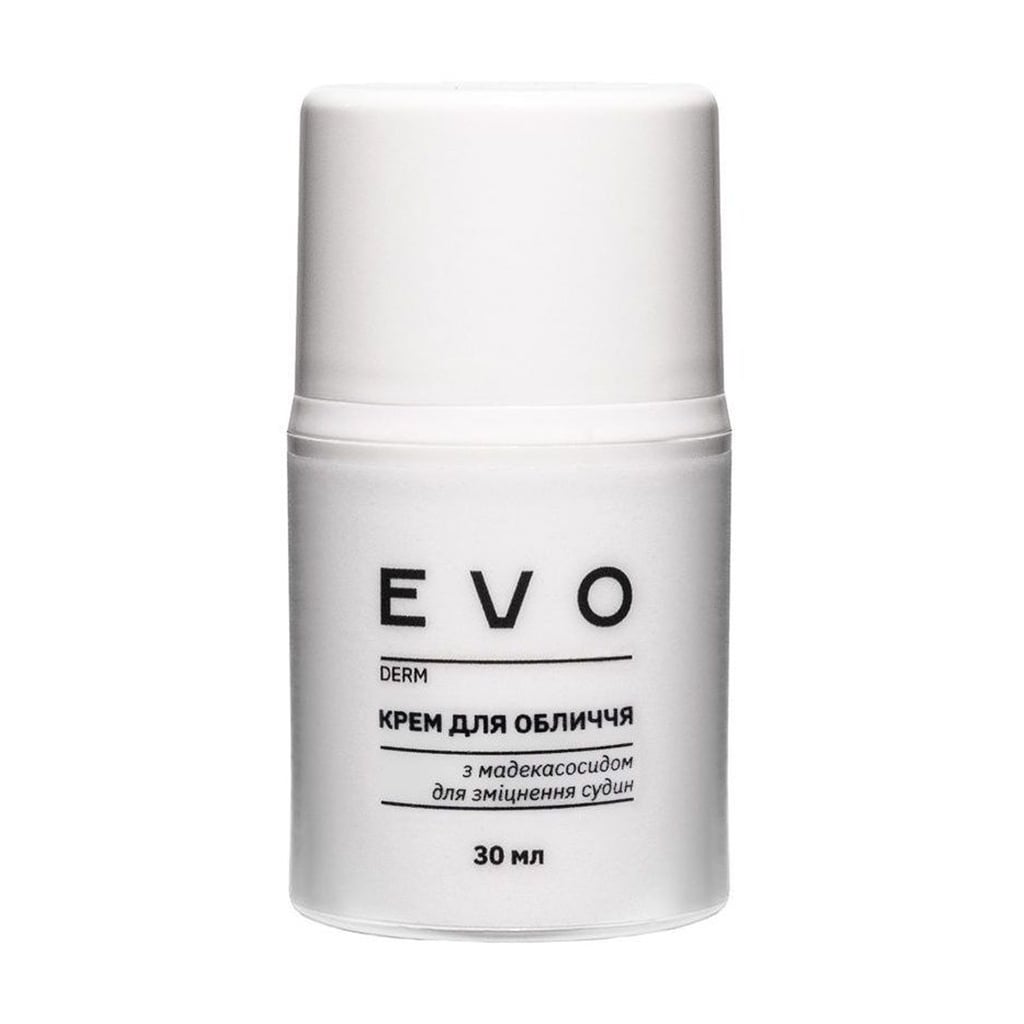 Крем для обличчя EVO derm для зміцнення судин, з мадекасосидом, 30 мл