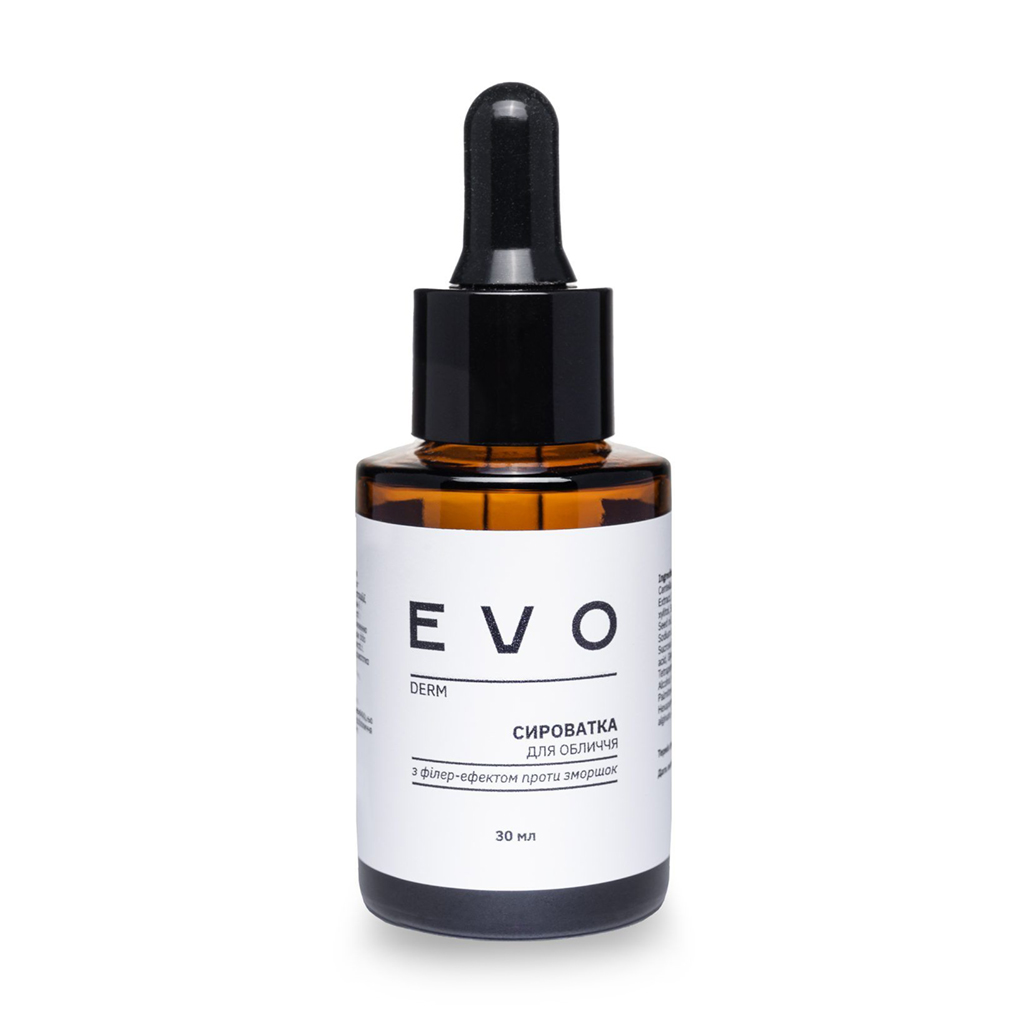 

Сироватка для обличчя EVO derm з філер-ефектом, проти зморщок, 30 мл