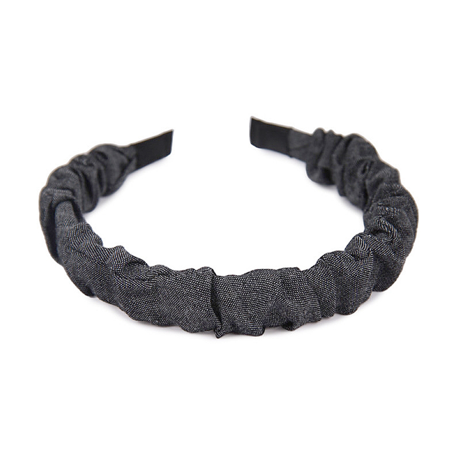 

Обруч для волосся Donegal Denim широкий, графітовий, 1 шт (FA-5872)