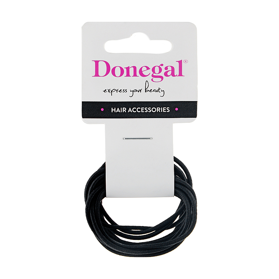 

Резинки для волосся Donegal чорні, розмір S, 3 см, 12 шт (FA-9904)
