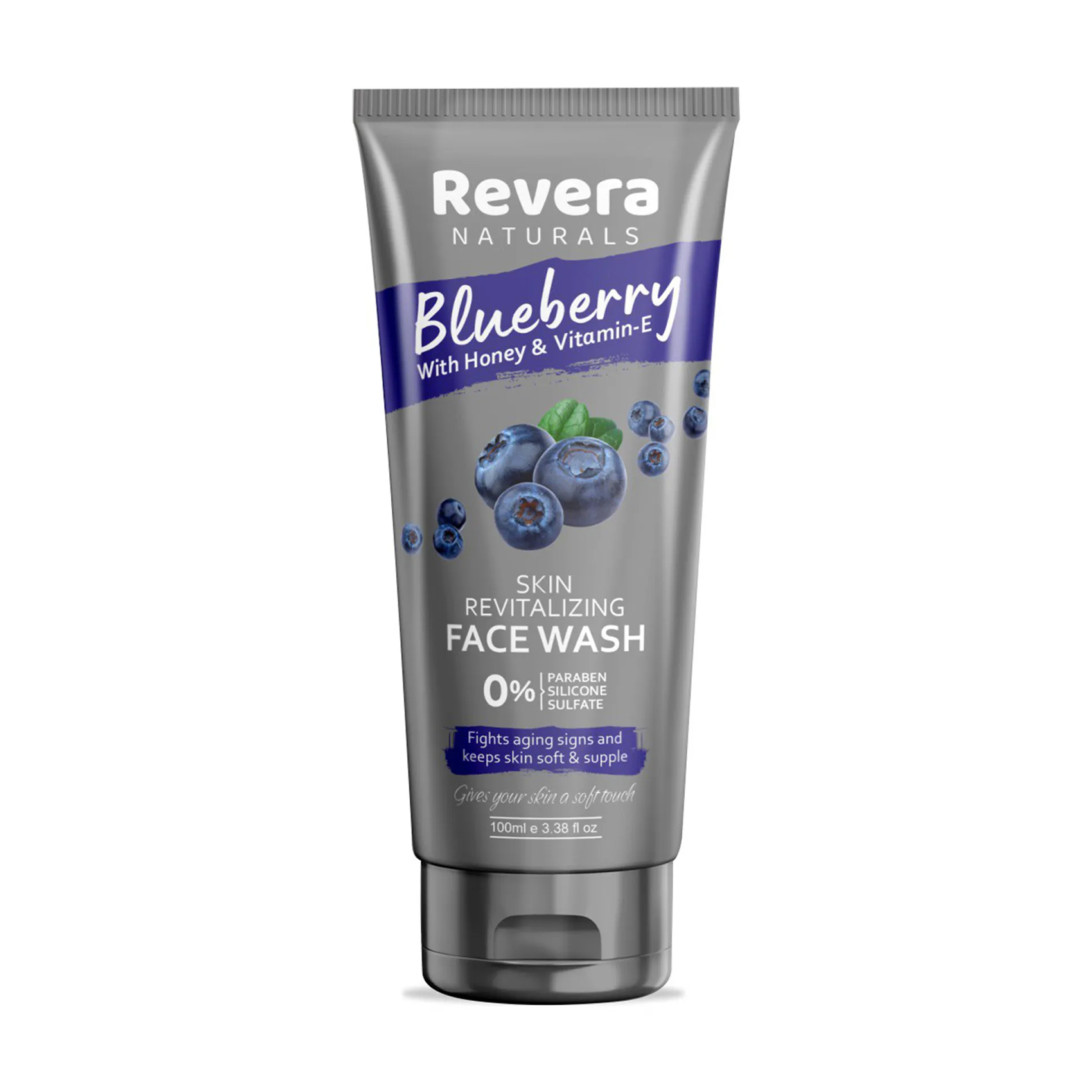 

Уцінка! Гель для вмивання Revera Blueberry Face Wash Чорниця, 100 мл