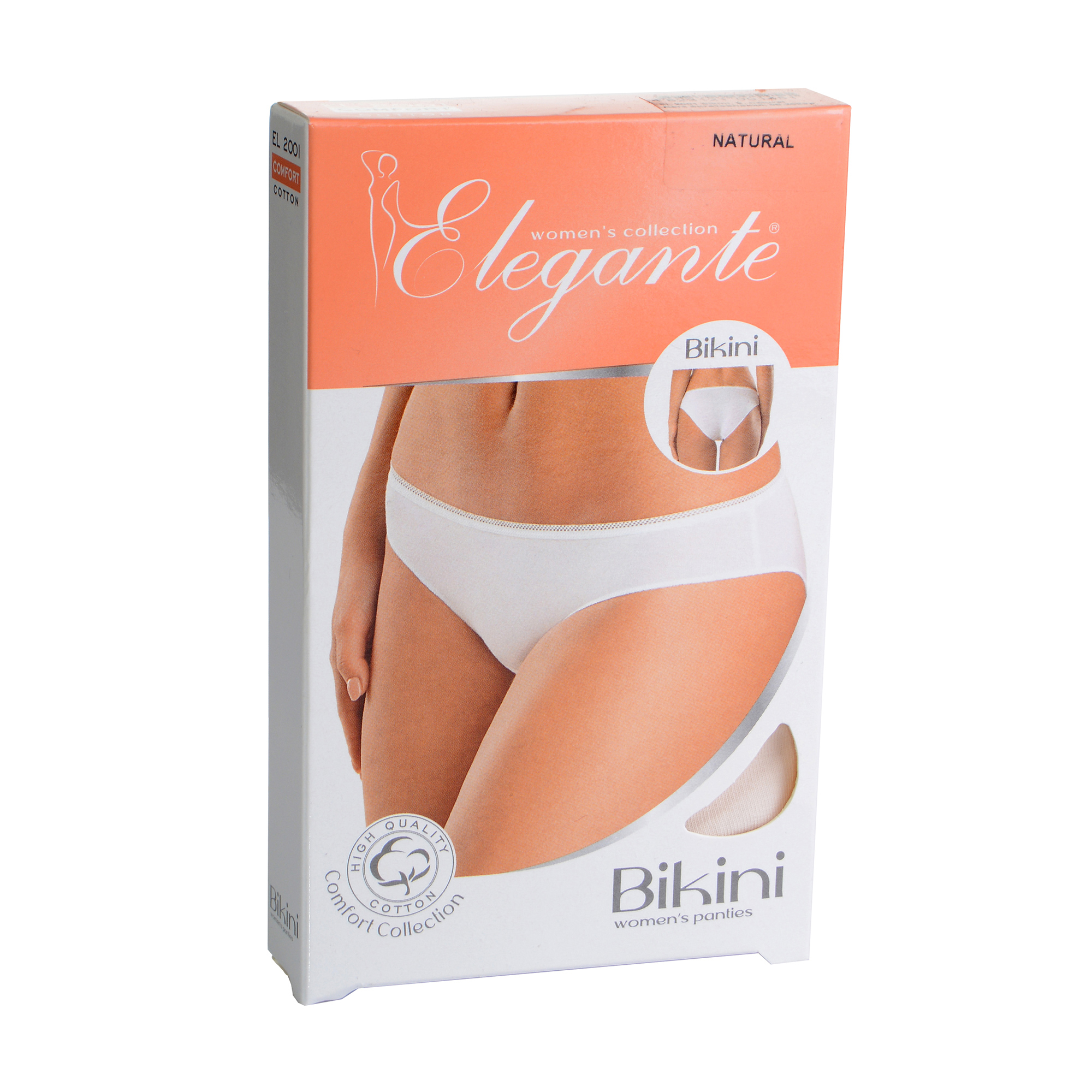 

Уцінка! Труси-бікіні жіночі Elegante EL 2001 Bikini, Natural, розмір S