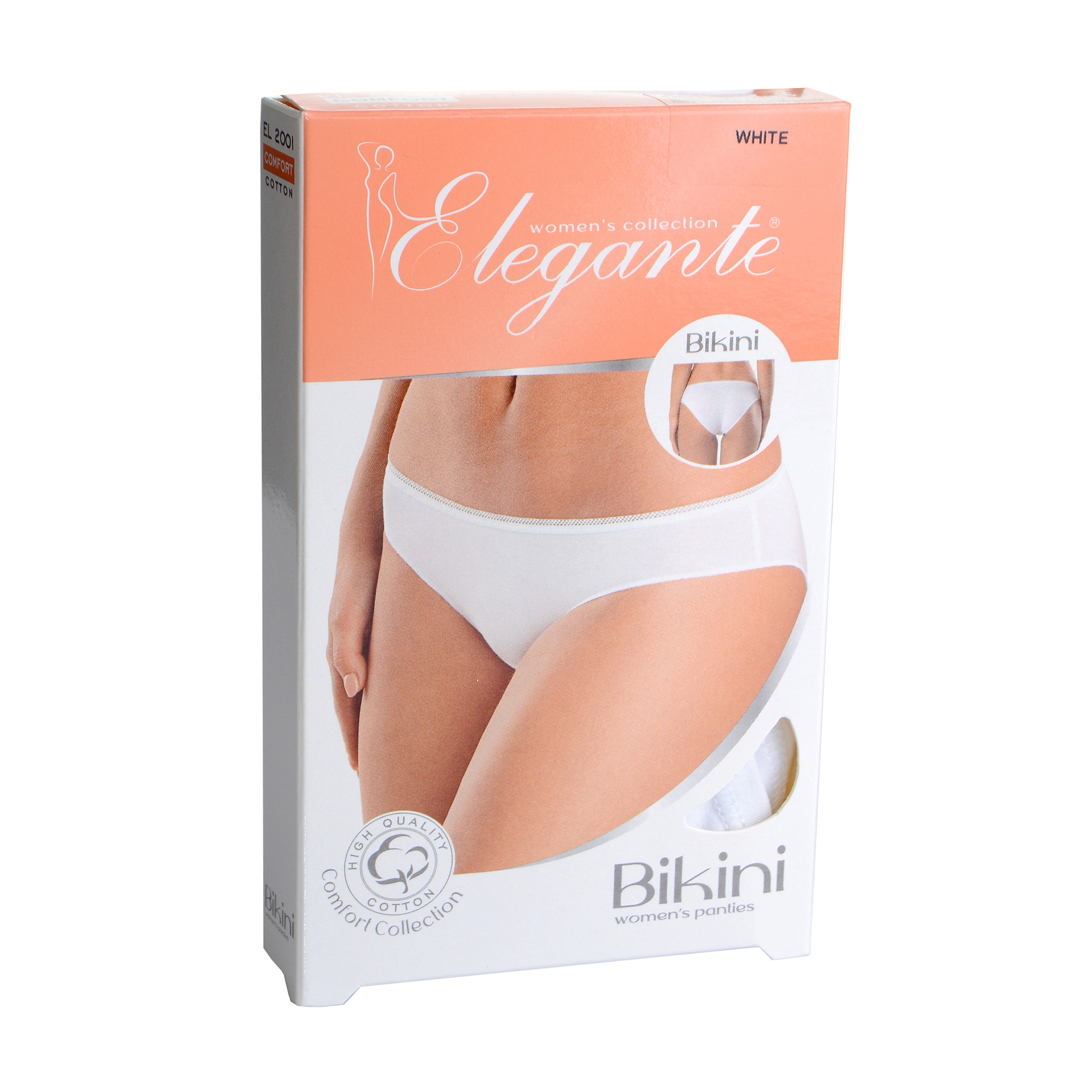 Труси-бікіні жіночі Elegante EL 2001 Bikini, White, розмір S