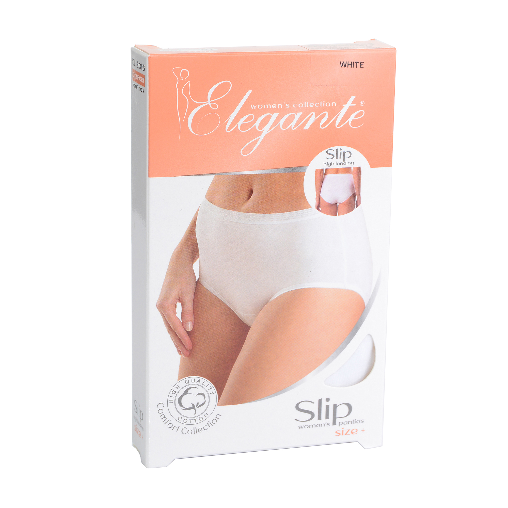 Труси-сліпи жіночі Elegante EL 2016 Slip High, White, розмір L