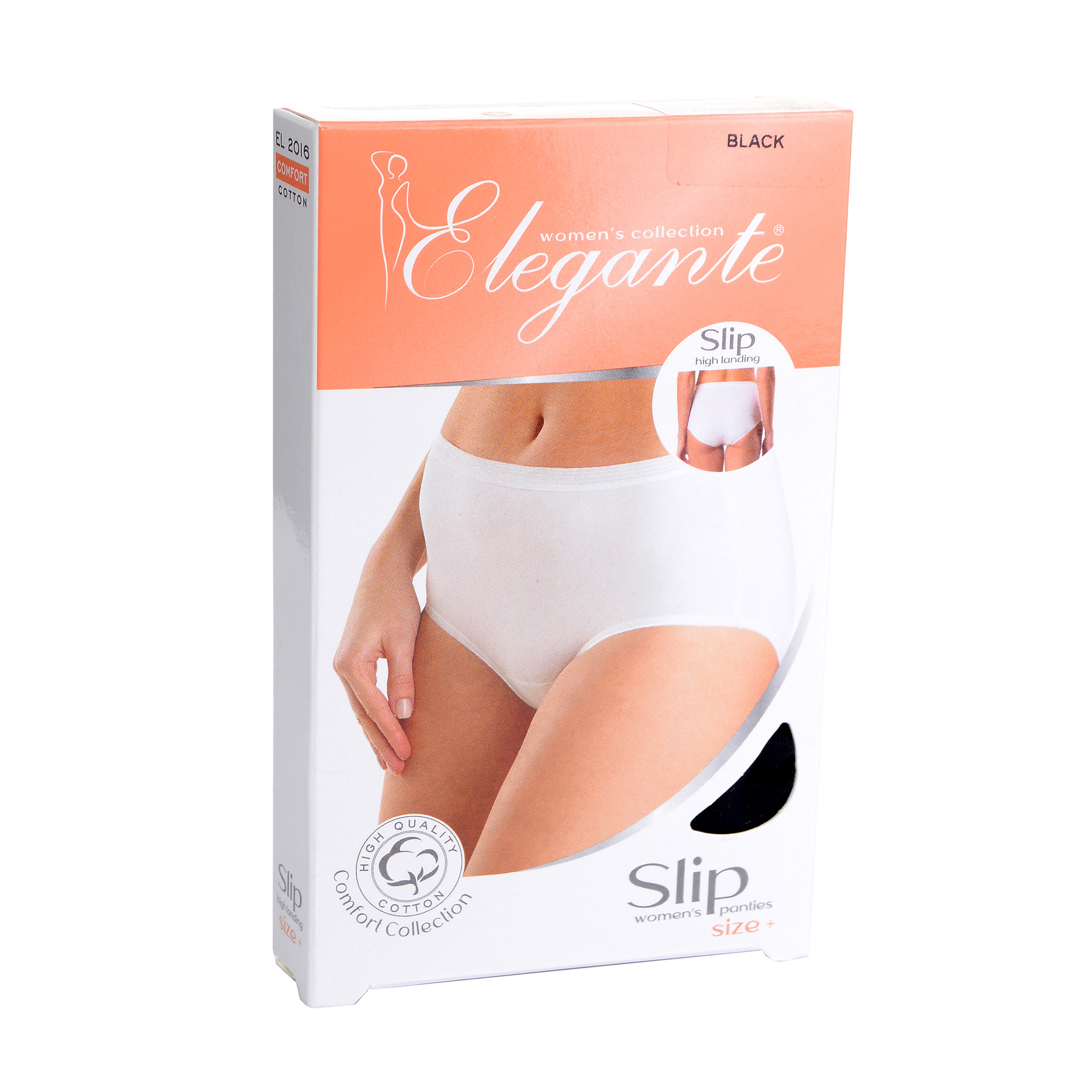 

Труси-сліпи жіночі Elegante EL 2016 Slip High, Black, розмір M