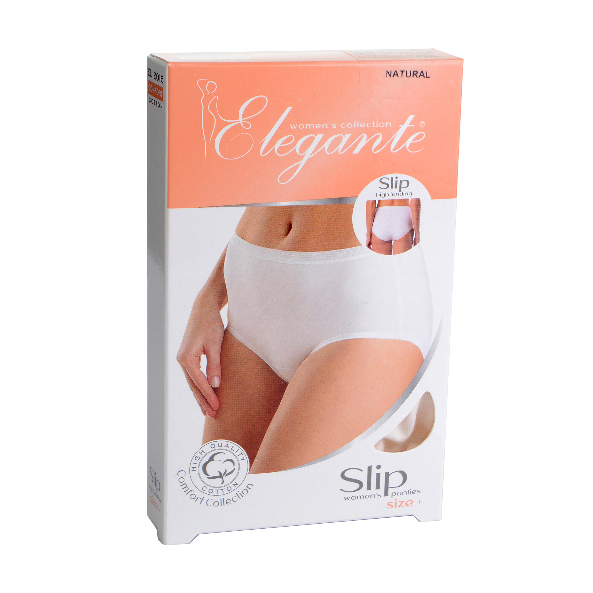 Труси-сліпи жіночі Elegante EL 2016 Slip High, Natural, розмір M