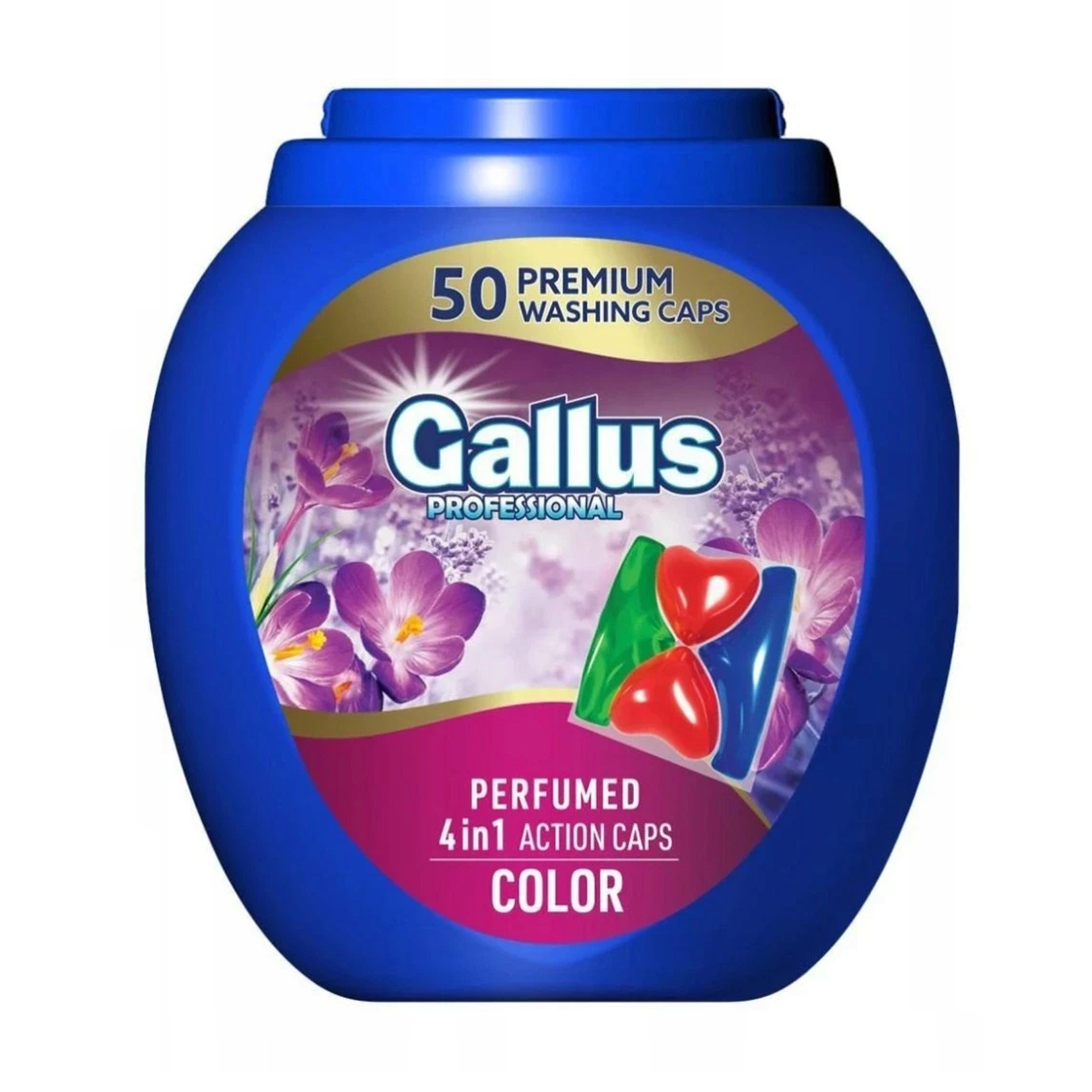 

Уцінка! Капсули для прання Gallus Professional Perfumed 4 в 1 Color, 50 циклів прання, 50 шт