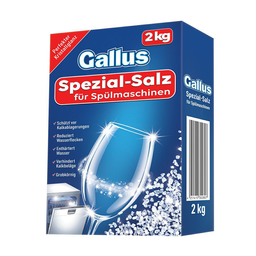 

Уцінка! Сіль до посудомийних машин Gallus Spezial Salz, 2 кг