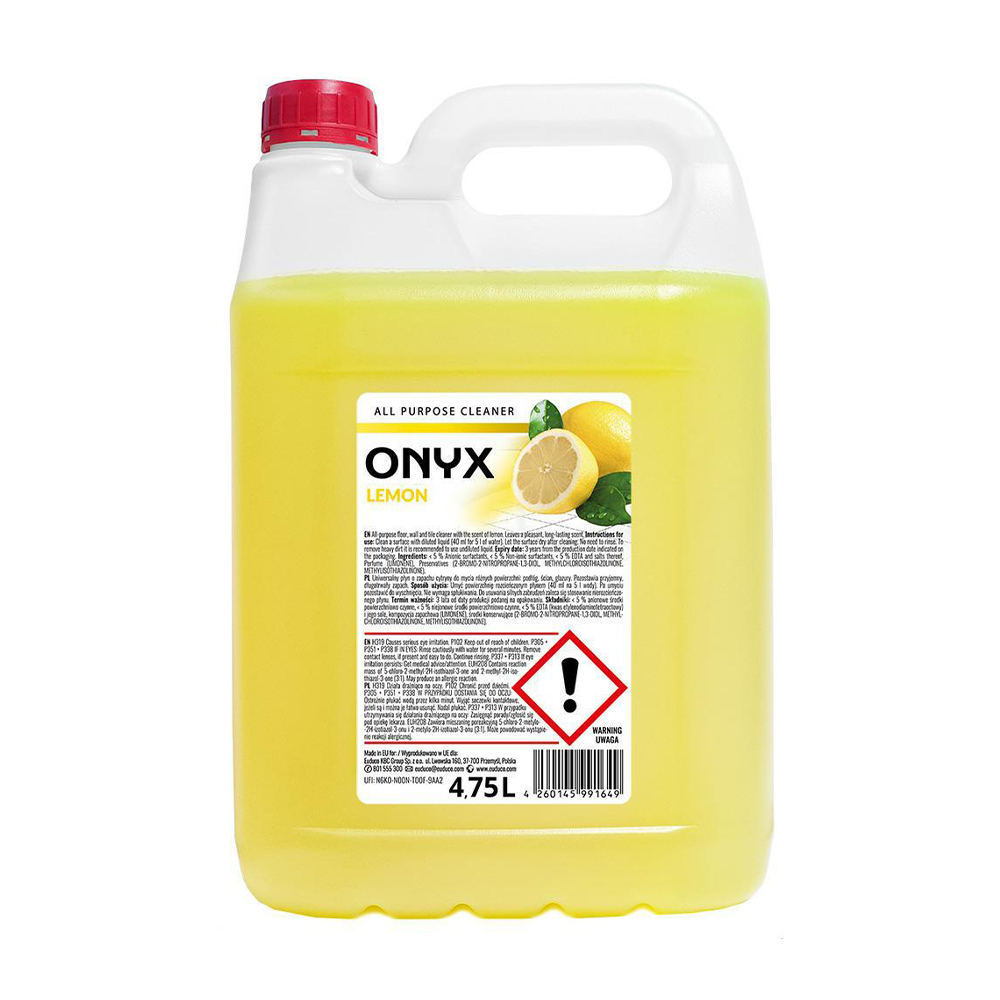 

Уцінка! Засіб для миття підлоги Onyx Лимон, 4.75 л