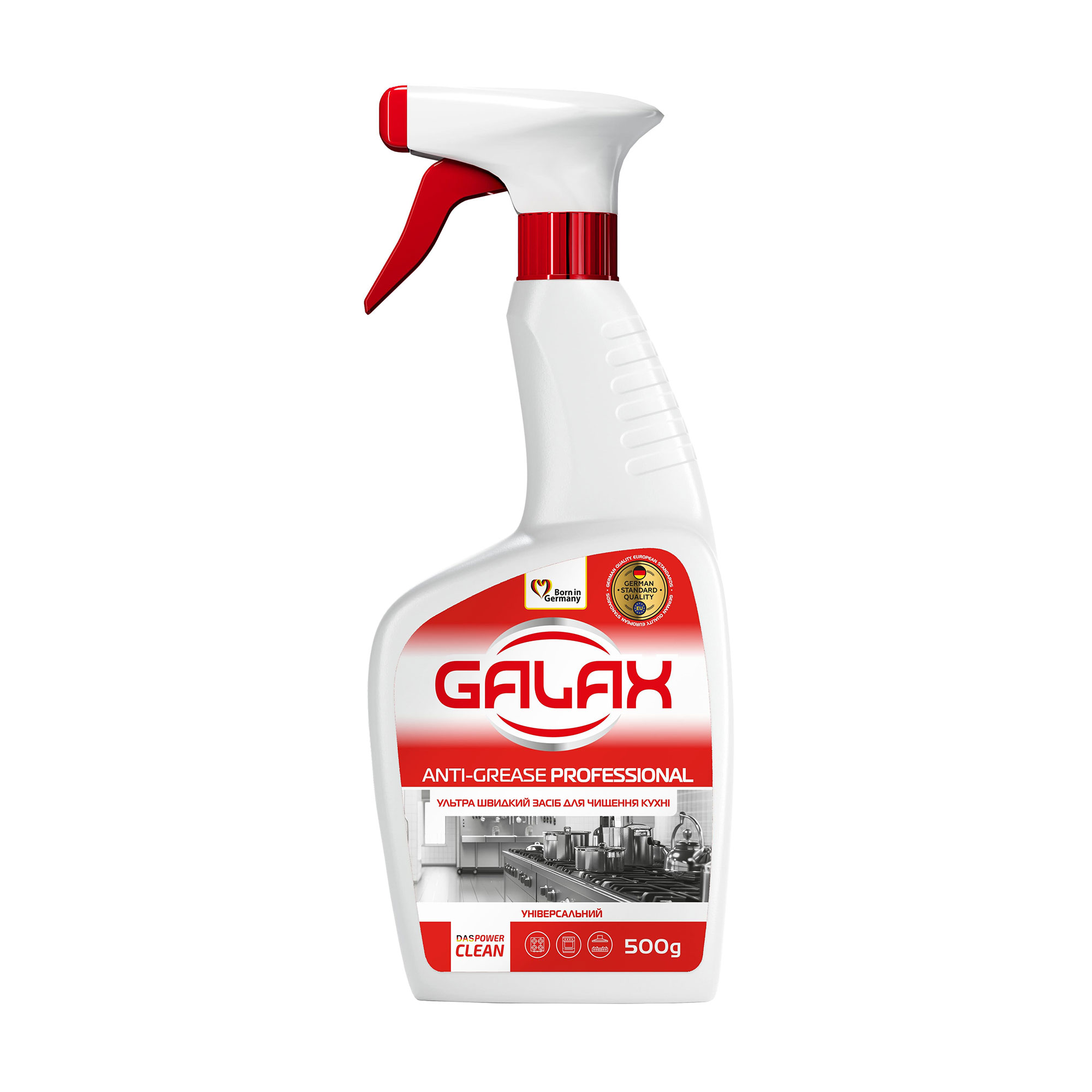 

Засіб для видалення жиру з кухонних поверхонь Galax das PowerClean Анти-жир, 500 г