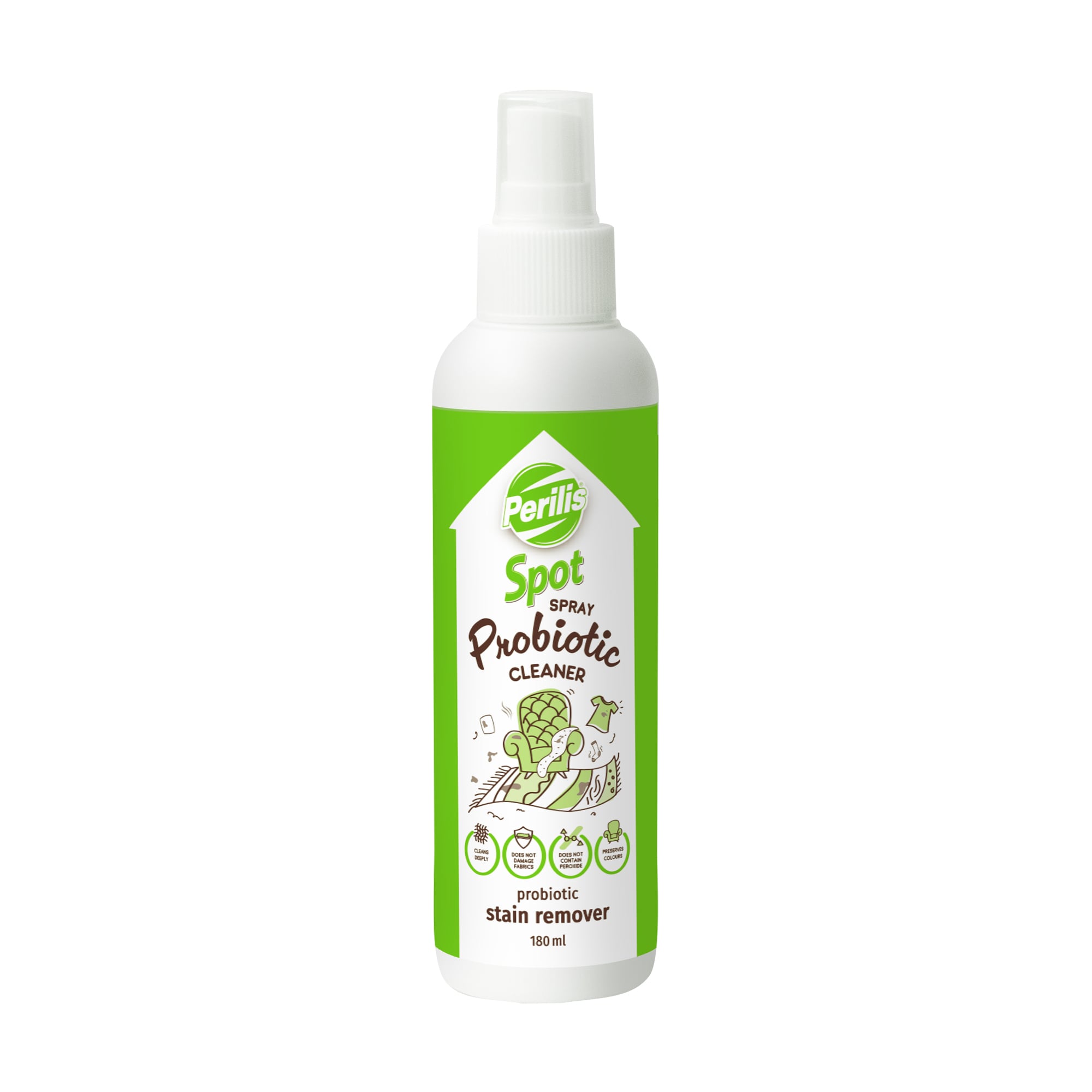 

Уцінка! Плямовивідник Perilis Probiotic Cleaner Stain Remover, 180 мл