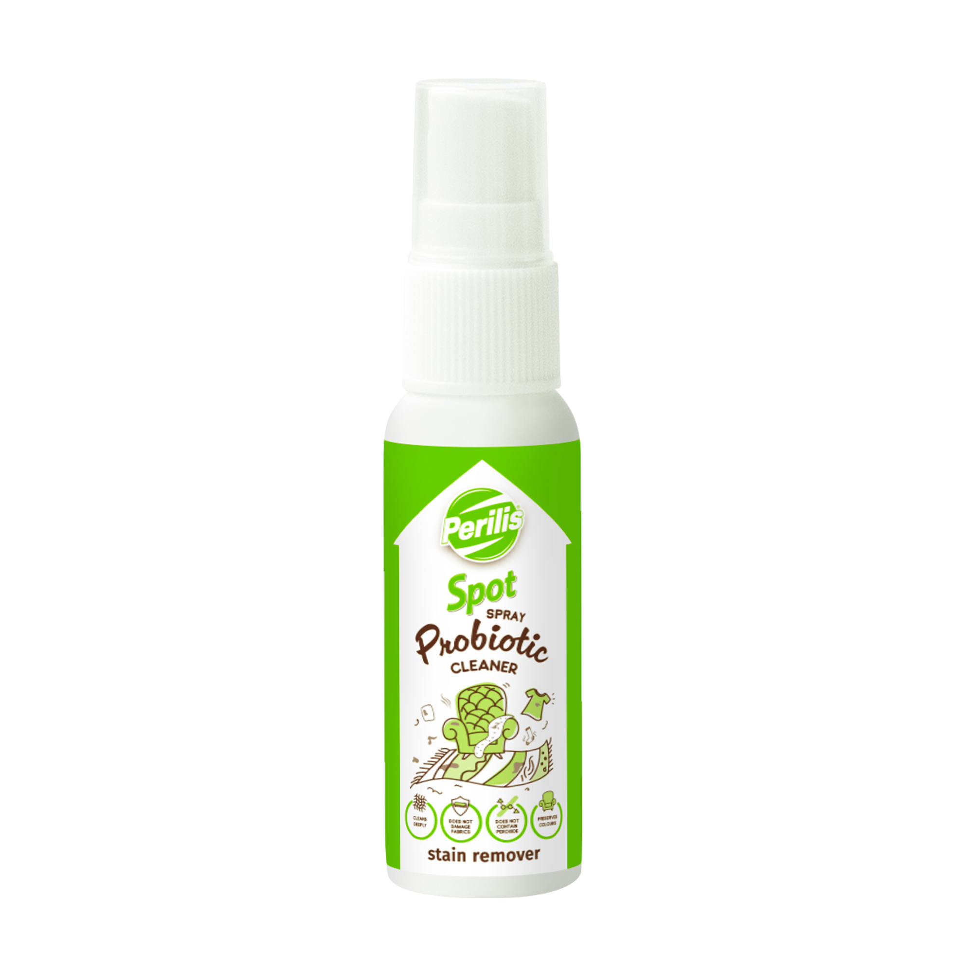 

Уцінка! Плямовивідник Perilis Probiotic Cleaner Stain Remover, 30 мл