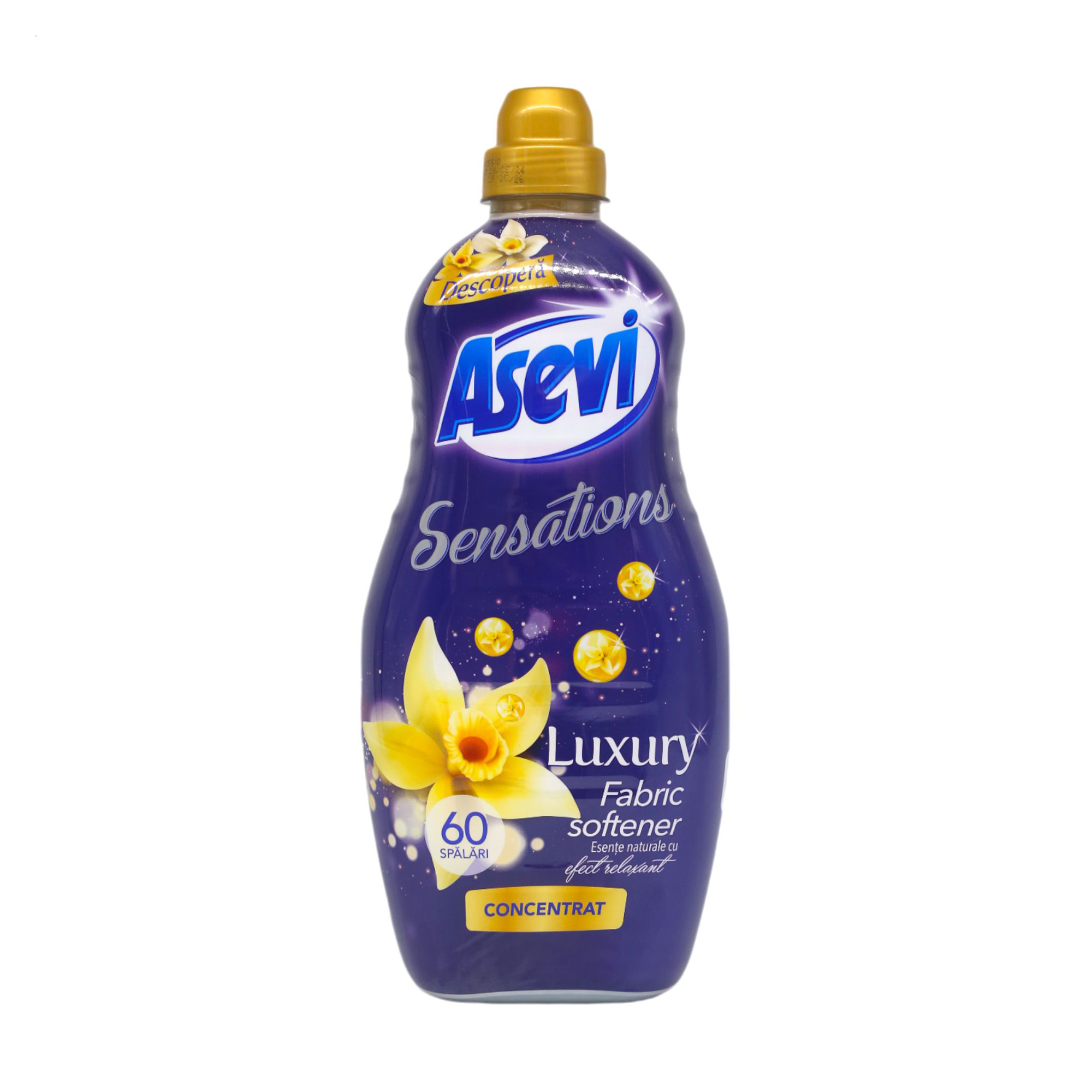 

Концентрований кондиціонер для білизни Asevi Sensations Luxury, 60 циклів прання, 1.44 л