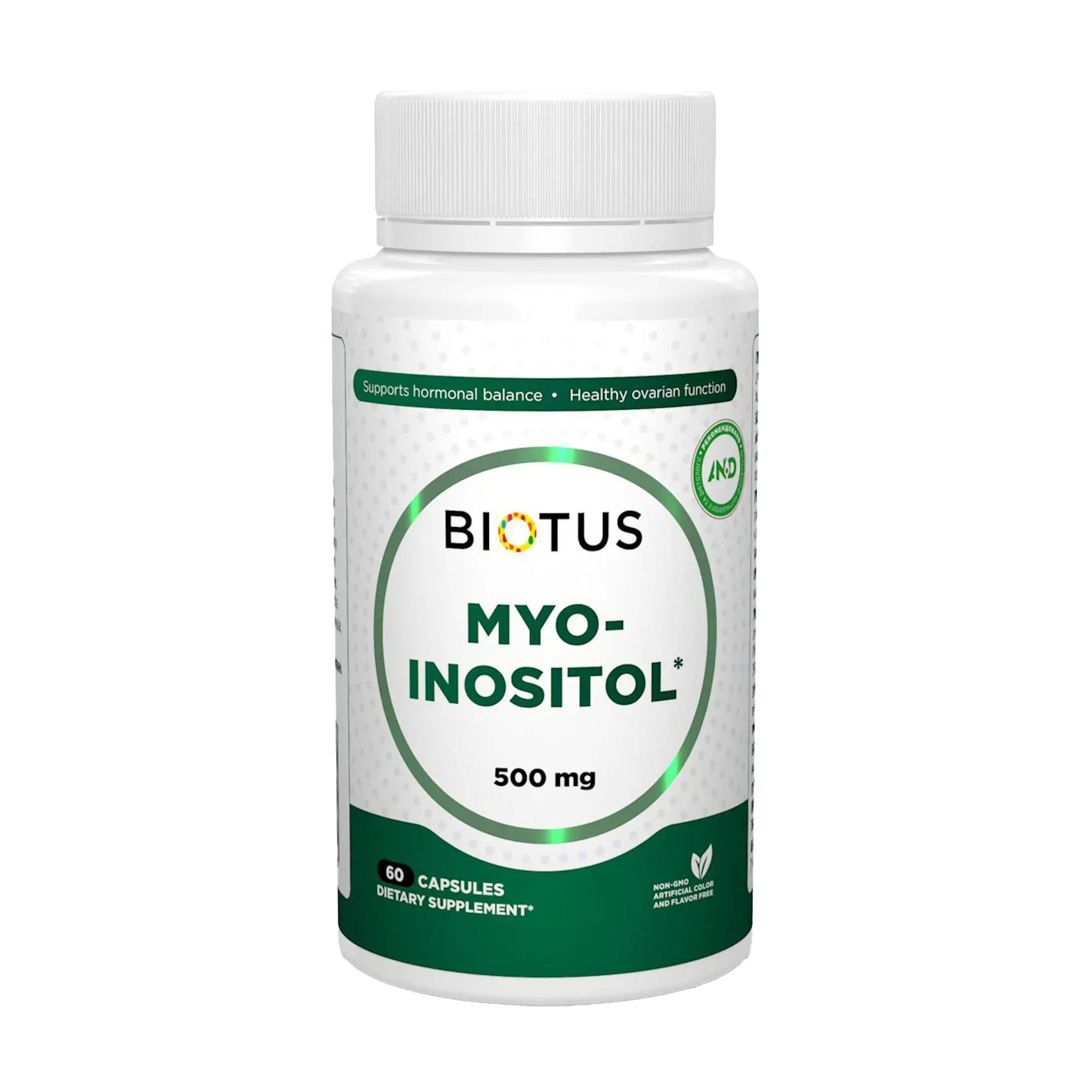 

Міо-інозитол Biotus Myo-Inositol, 500 мг, 60 капсул