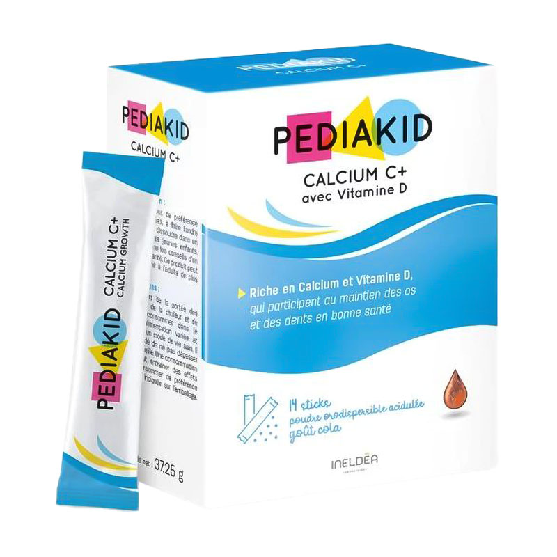 

Кальцій для дітей Pediakid Calcium C+ в стіках, 14 шт