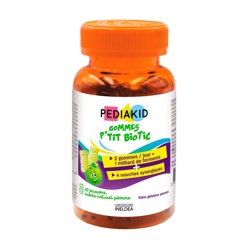 

Пробіотики для дітей Pediakid Radiergummis Probiotischen, 60 жувальних цукерок