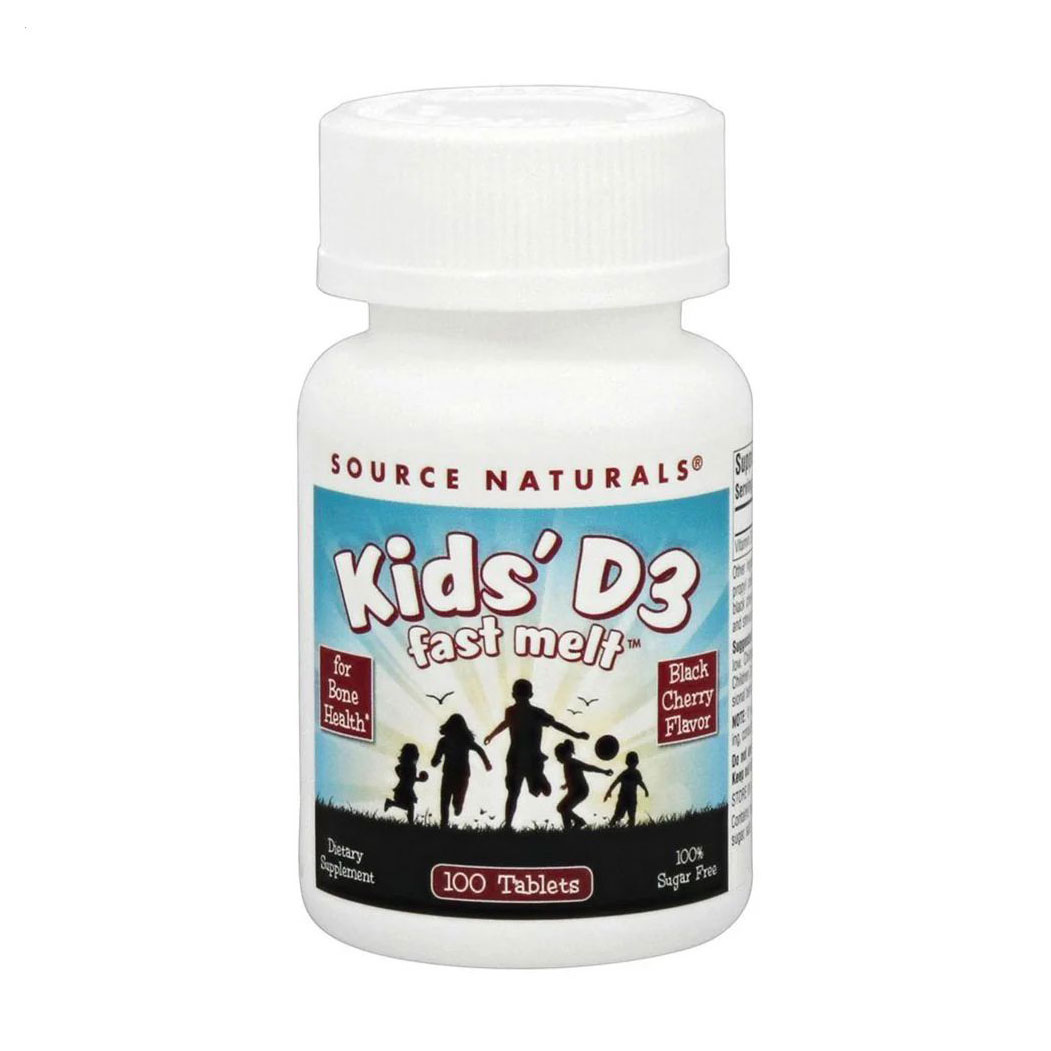 

Дитячий вітамін Д3 Source Naturals Kids D-3 400 IU, 100 розчинних таблеток