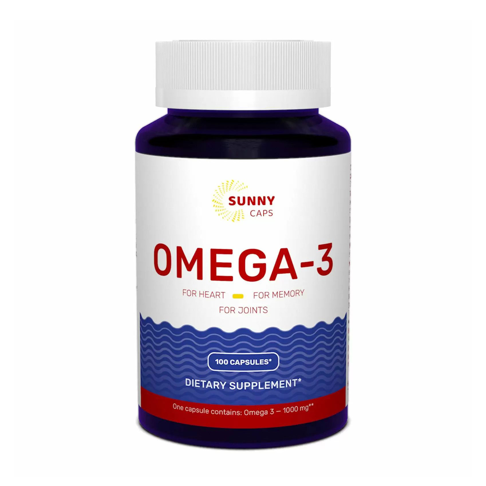 

Риб'ячий жир з омега-3 Sunny Caps Omega-3 Activ Powerfull 1000 мг, 100 капсул