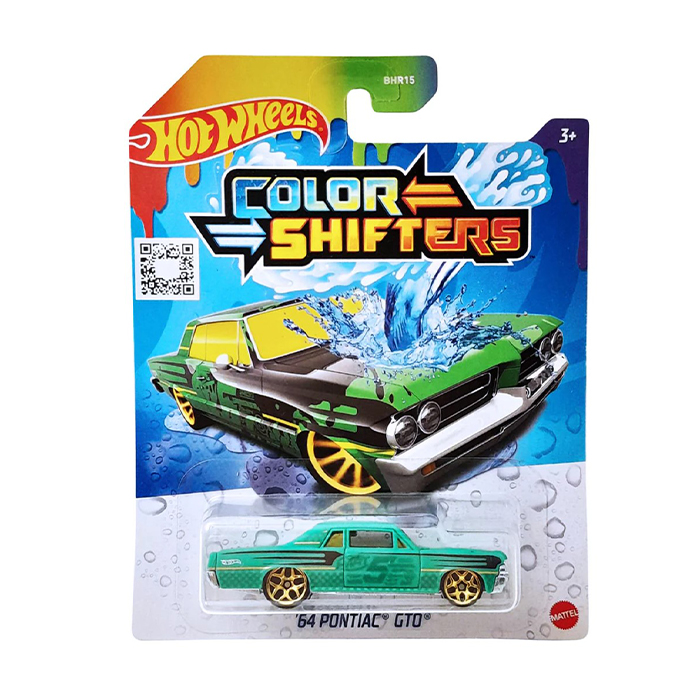 

Машинка Hot Wheels '64 Pontiac Gto Зміни колір, зелений, від 3 років (BHR15)