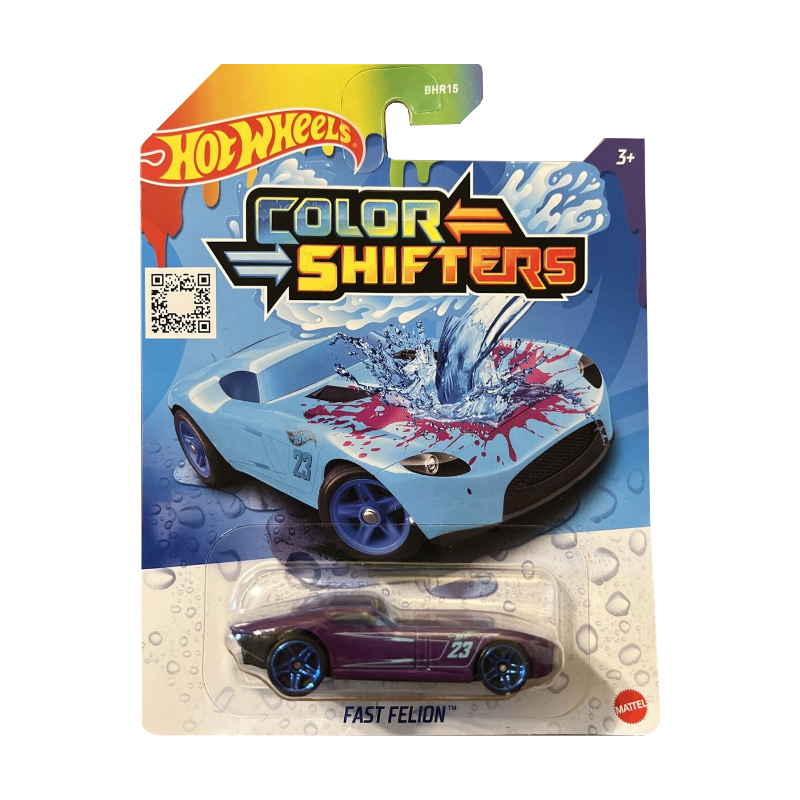 

Машинка Hot Wheels Fast Felion Зміни колір, фіолетовий, від 3 років (BHR15)