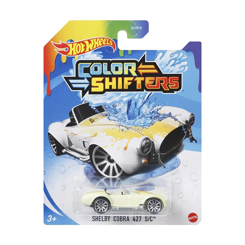 

Машинка Hot Wheels Shelby Cobra 427 S/C Зміни колір, жовтий, від 3 років (BHR15)