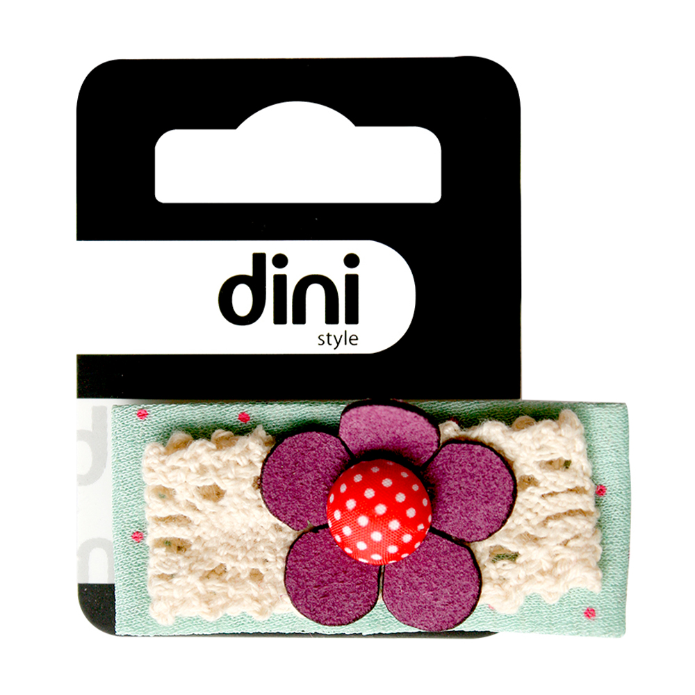 

Заколка для волосся Dini Hand Made Квітка з мереживом, 1 шт (d-425)