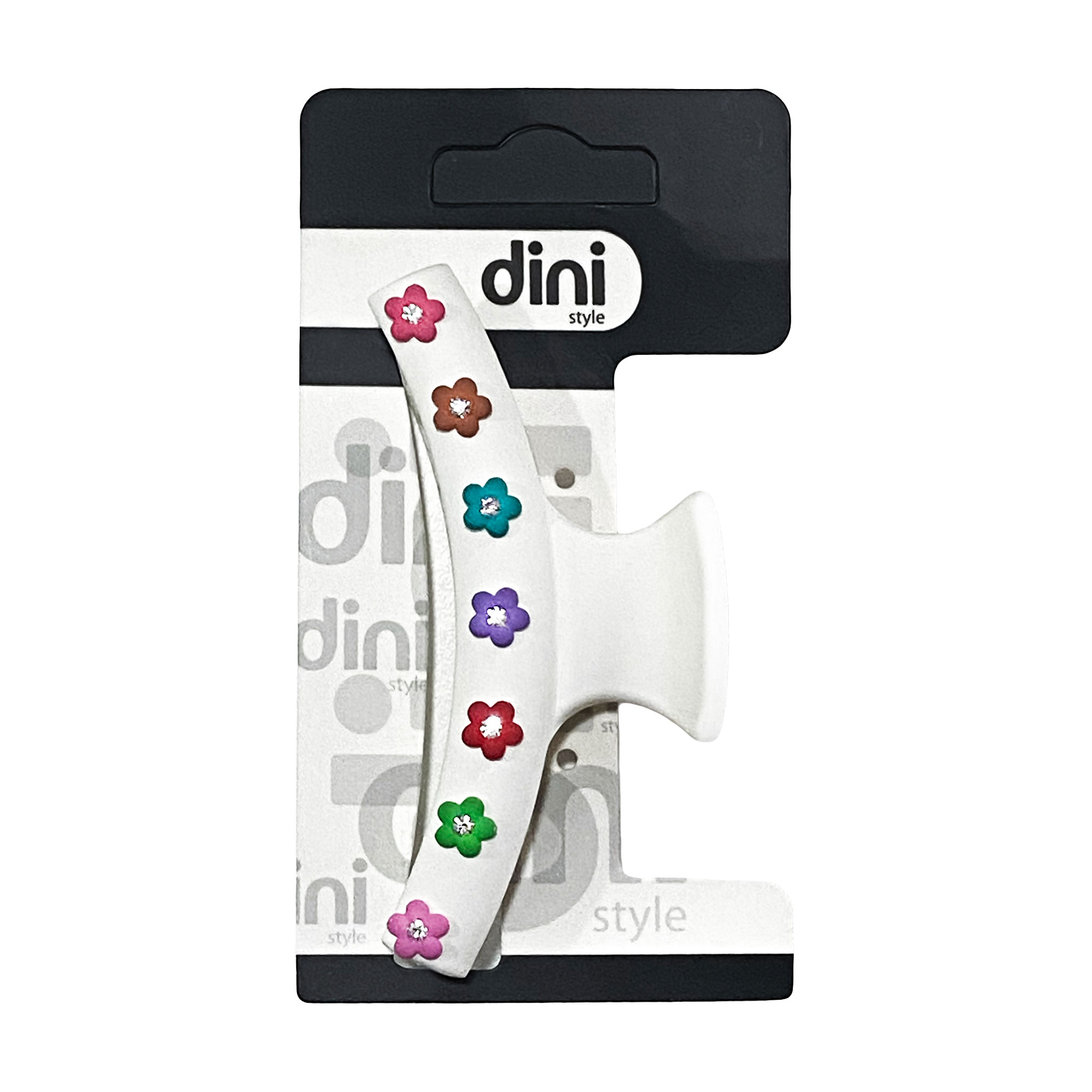 

Уцінка! Заколка-крабик для волосся Dini Matte Style Квітка в ряд, 1 шт (PZ-997)