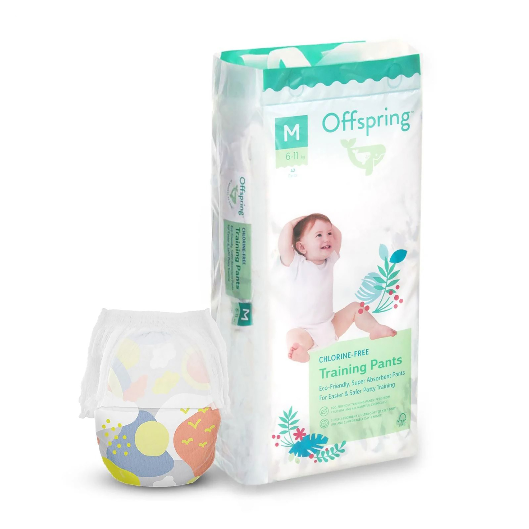 

Підгузки-трусики Offspring Skye, розмір M (6-11 кг), 42 шт