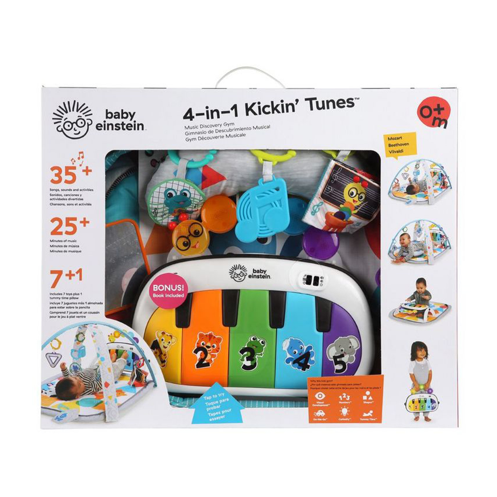 

Розвивальний килимок 4 в 1 Baby Einstein Kickin' Tunes, 86.36*68.58*45.72 см, від народження (11749)