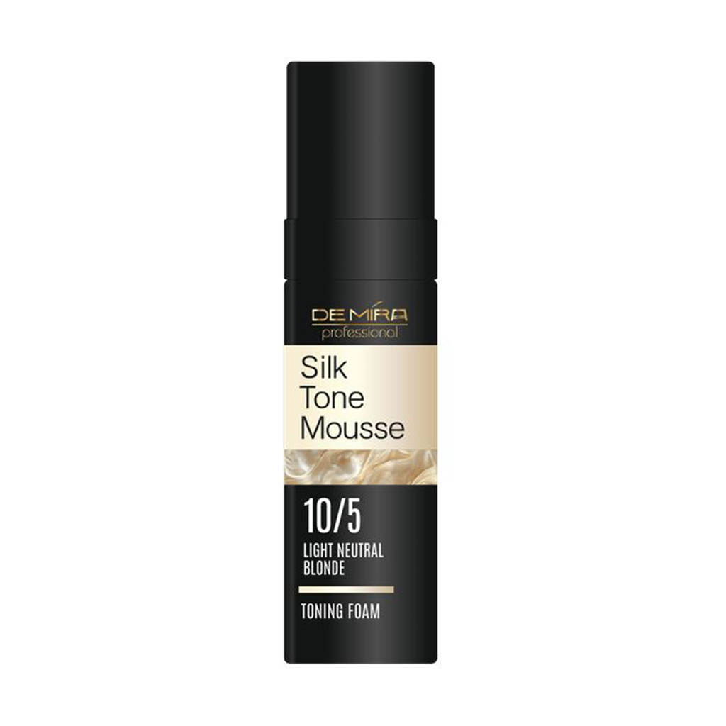 

Тонувальна пінка для волосся DeMira Professional Silk Tone Mousse 10/5 Light Neutral Blonde, 120 мл