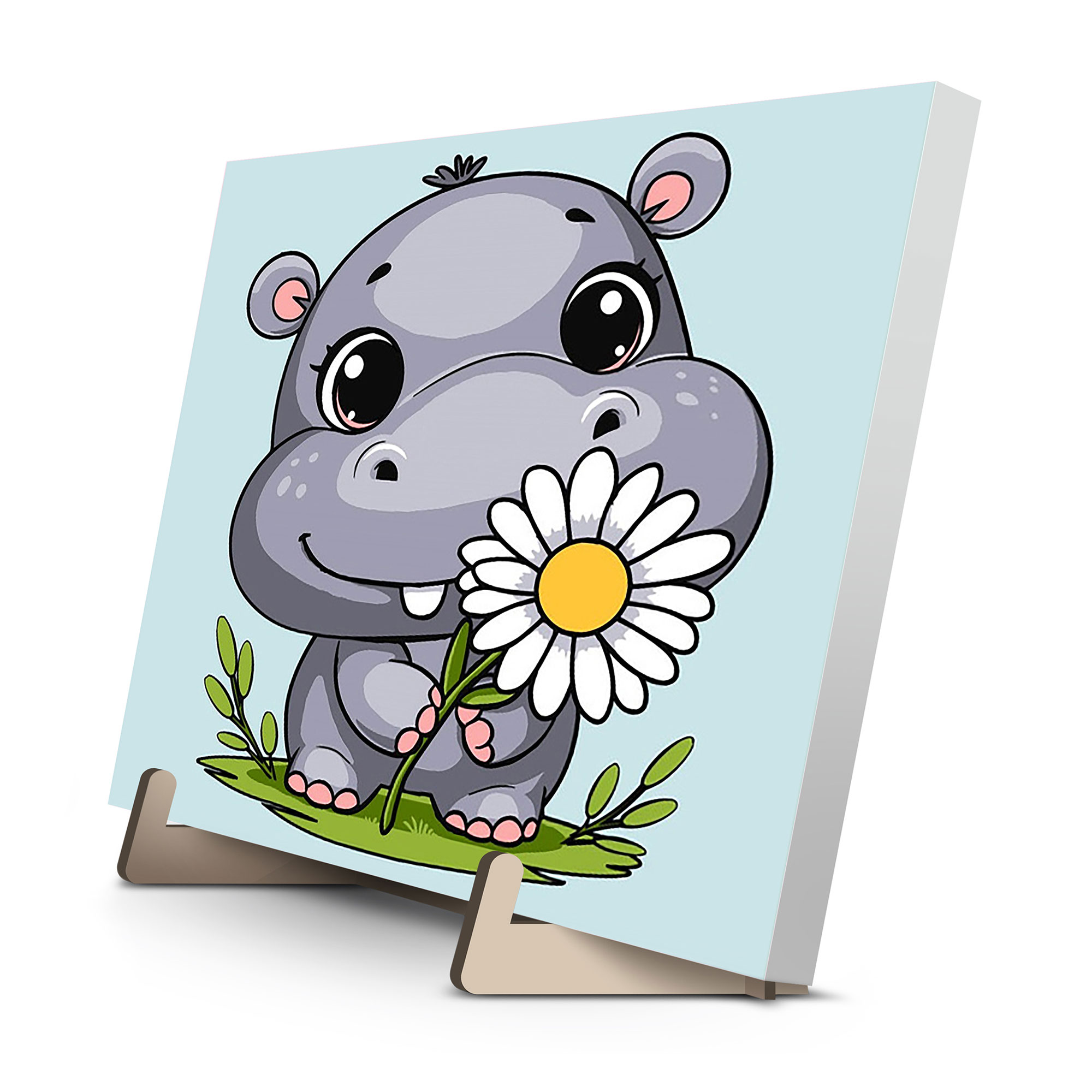 

Картина за номерами Qbee Бегемотик, 25*25 см (QB900-005)