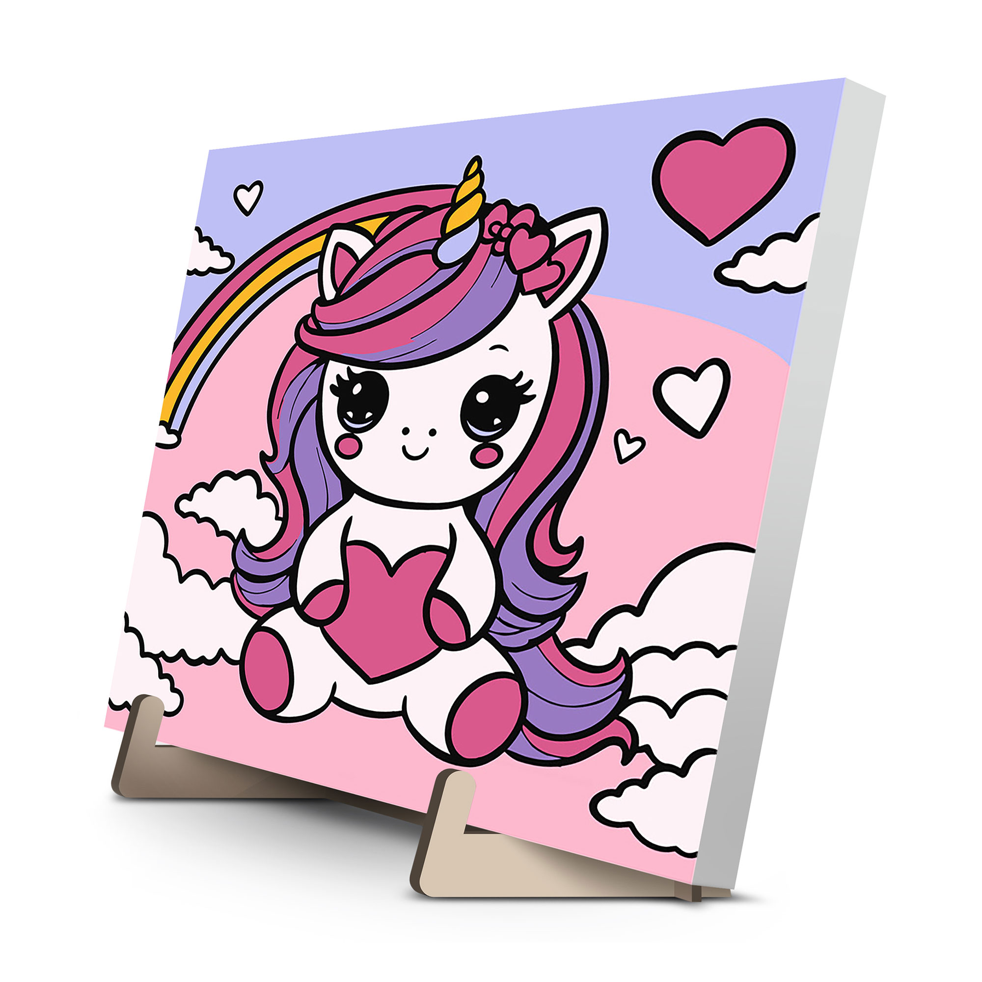 

Картина за номерами Qbee Мила єдиноріжка, 25*25 см (QB900-052)