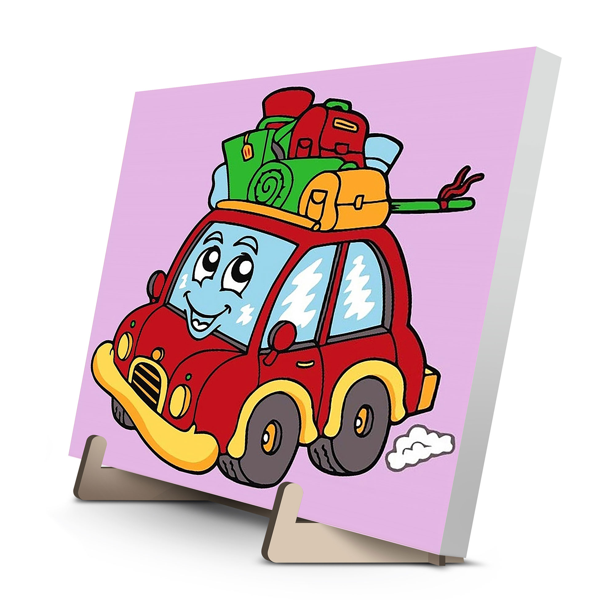 

Картина за номерами Qbee Весела автівка, 25*25 см (QB901-071)