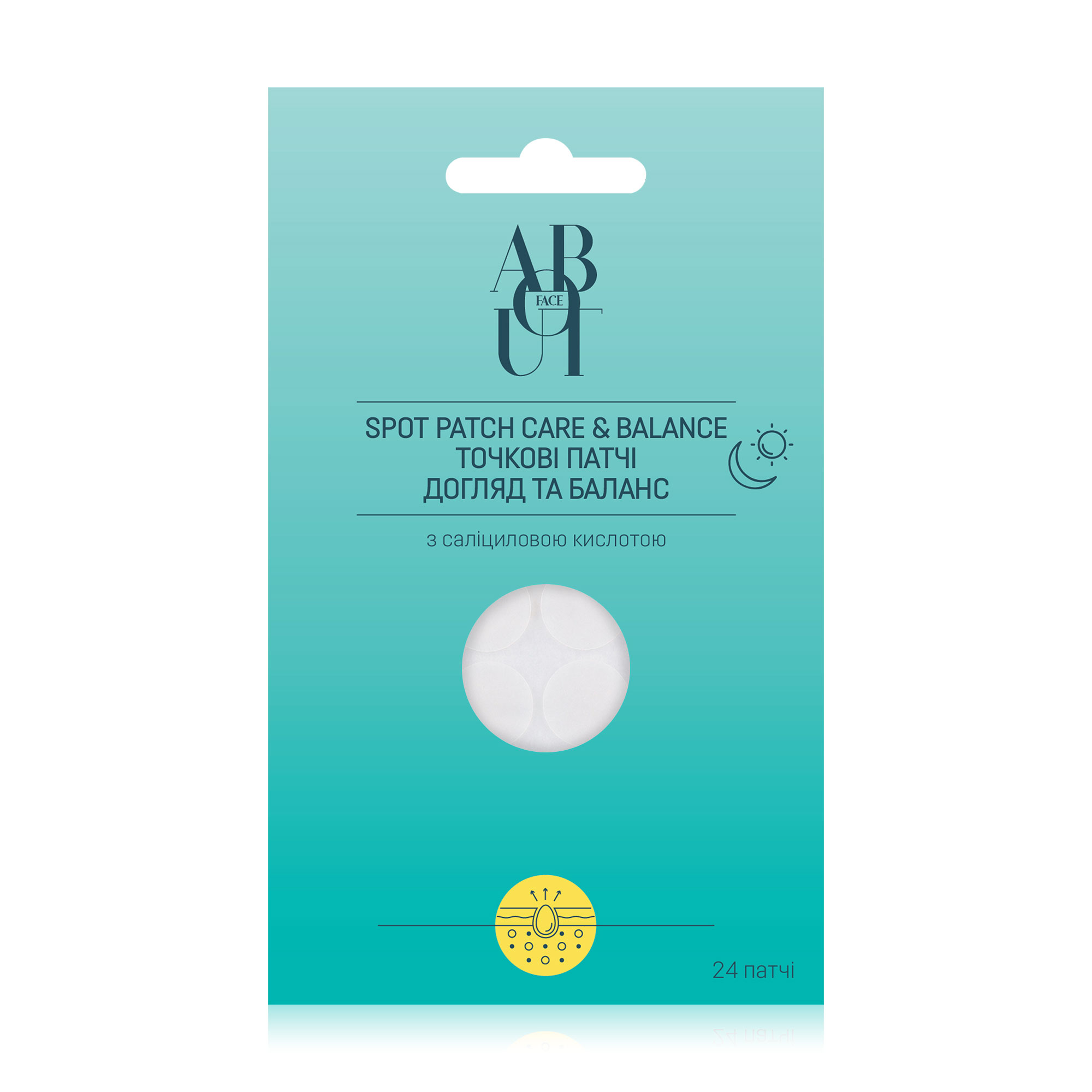 

Точкові патчі ABOUT face Spot Patch Care And Balance з саліциловою кислотою, 24 шт