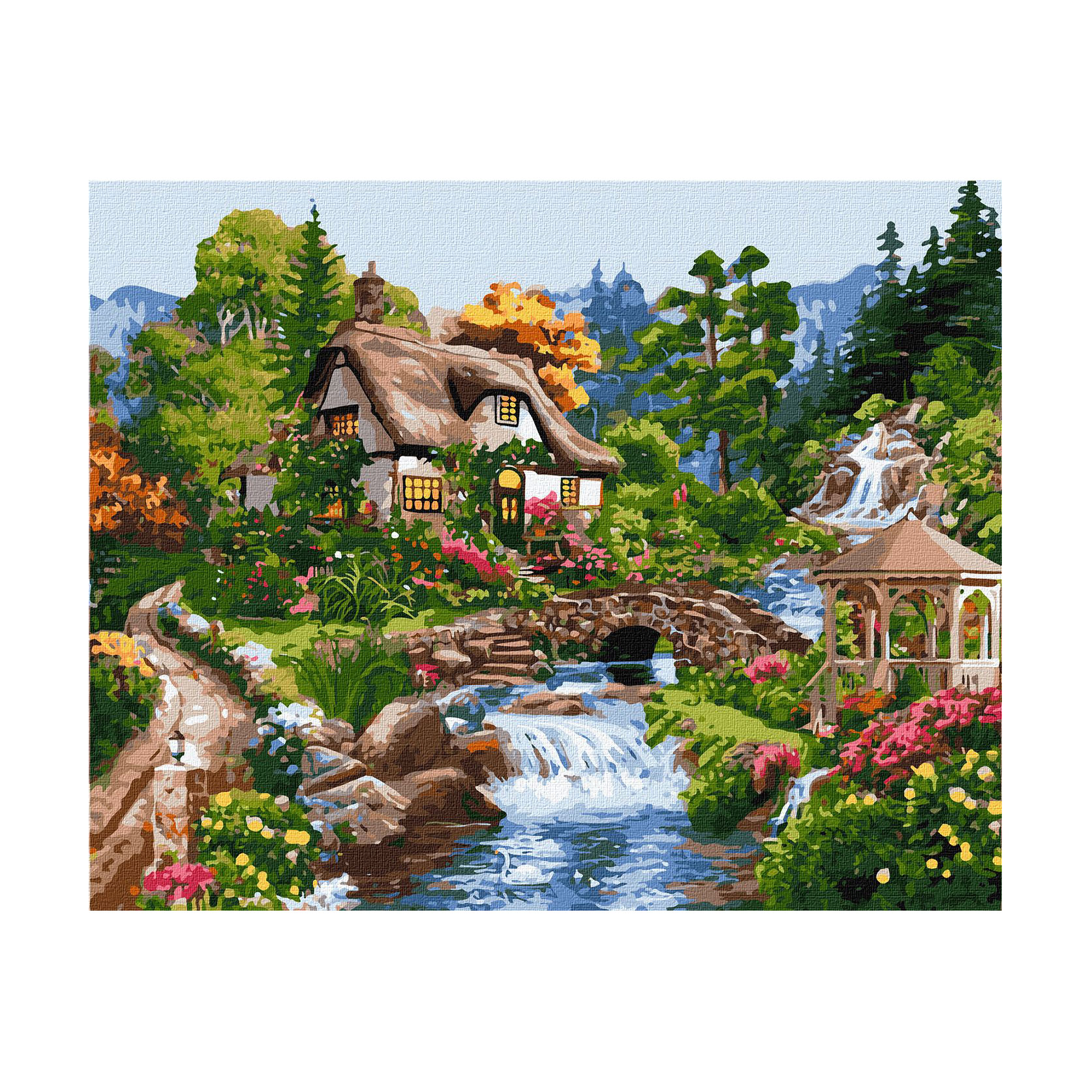 

Картина за номерами Ideyka Заміський котедж, 40*50 см (KHO6320)