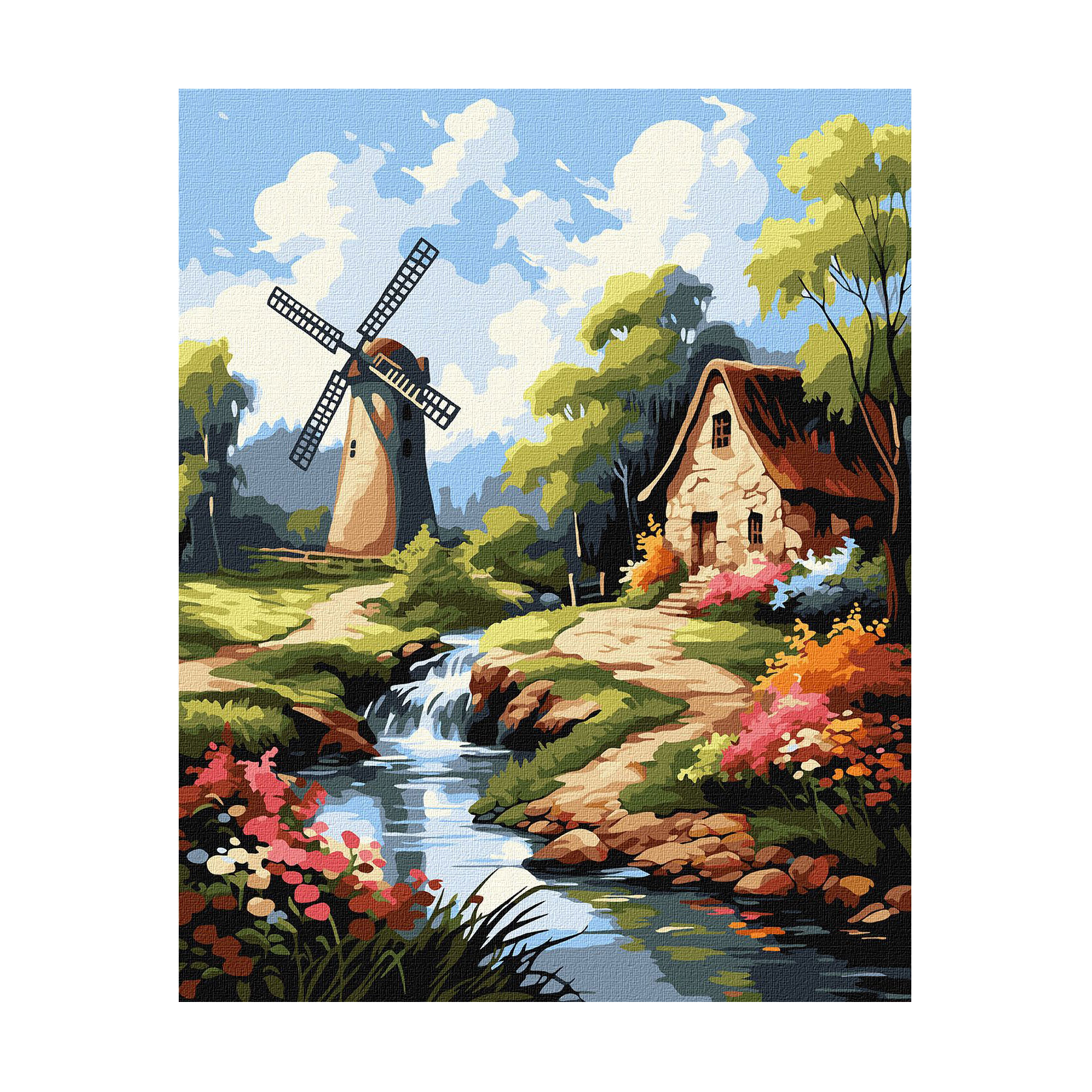 

Картина за номерами Ideyka Будиночок біля млина, 40*50 см (KHO6342)