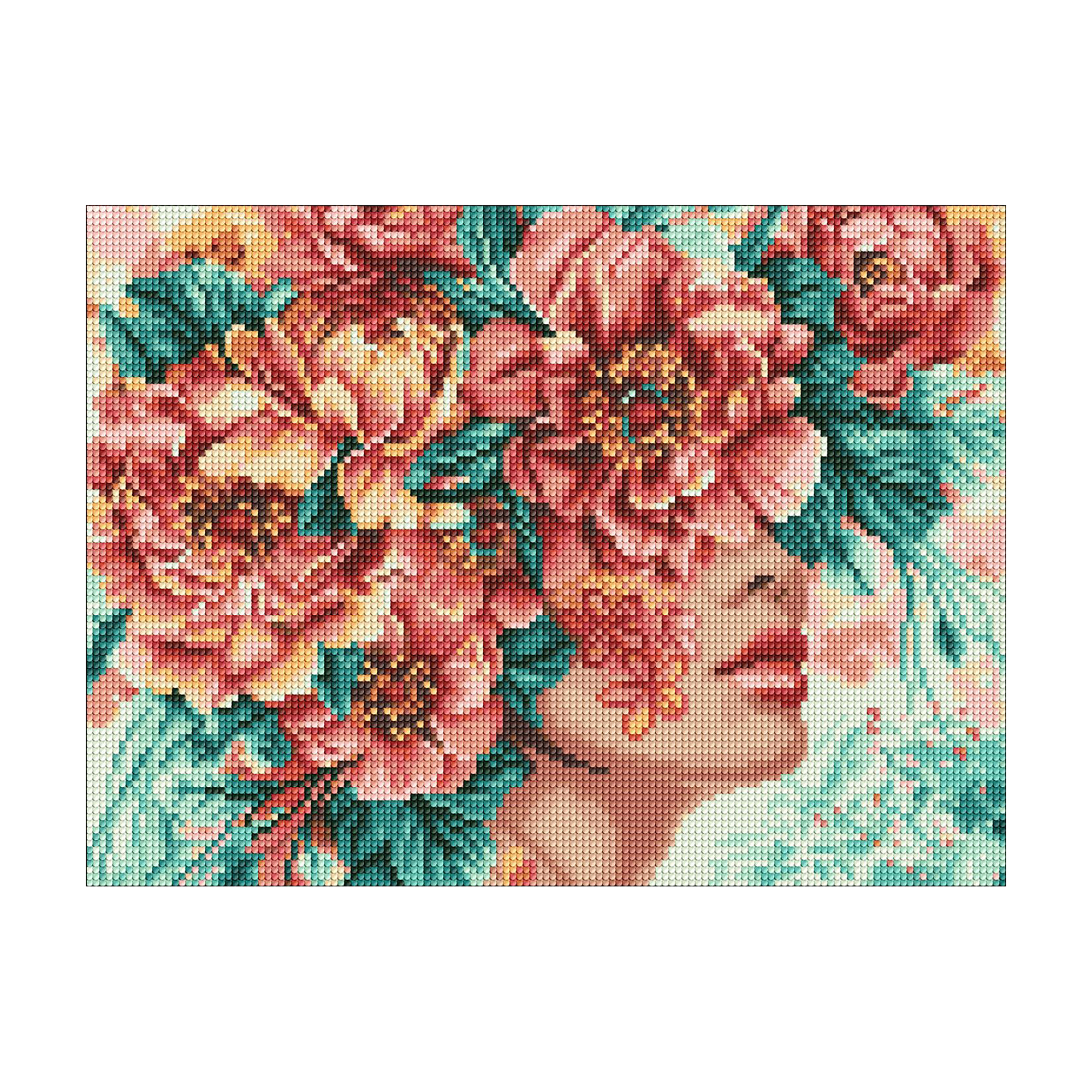 

Алмазна мозаїка Ideyka Романтика квітів, 30*40 см (AMO8032)