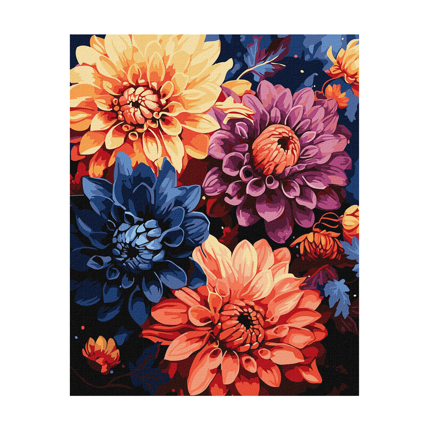 

Картина за номерами Ideyka Барвисті жоржини, 40*50 см (KHO3248)