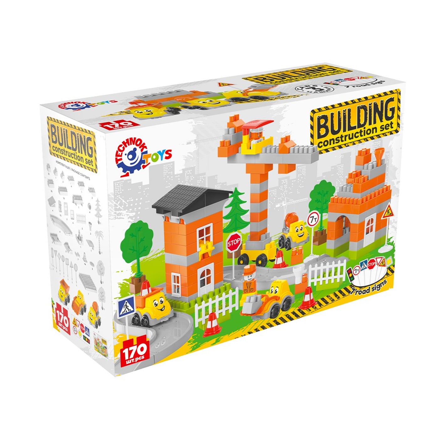 

Конструктор TechnoK Будмайданчик, від 3 років, 170 деталей (9994)