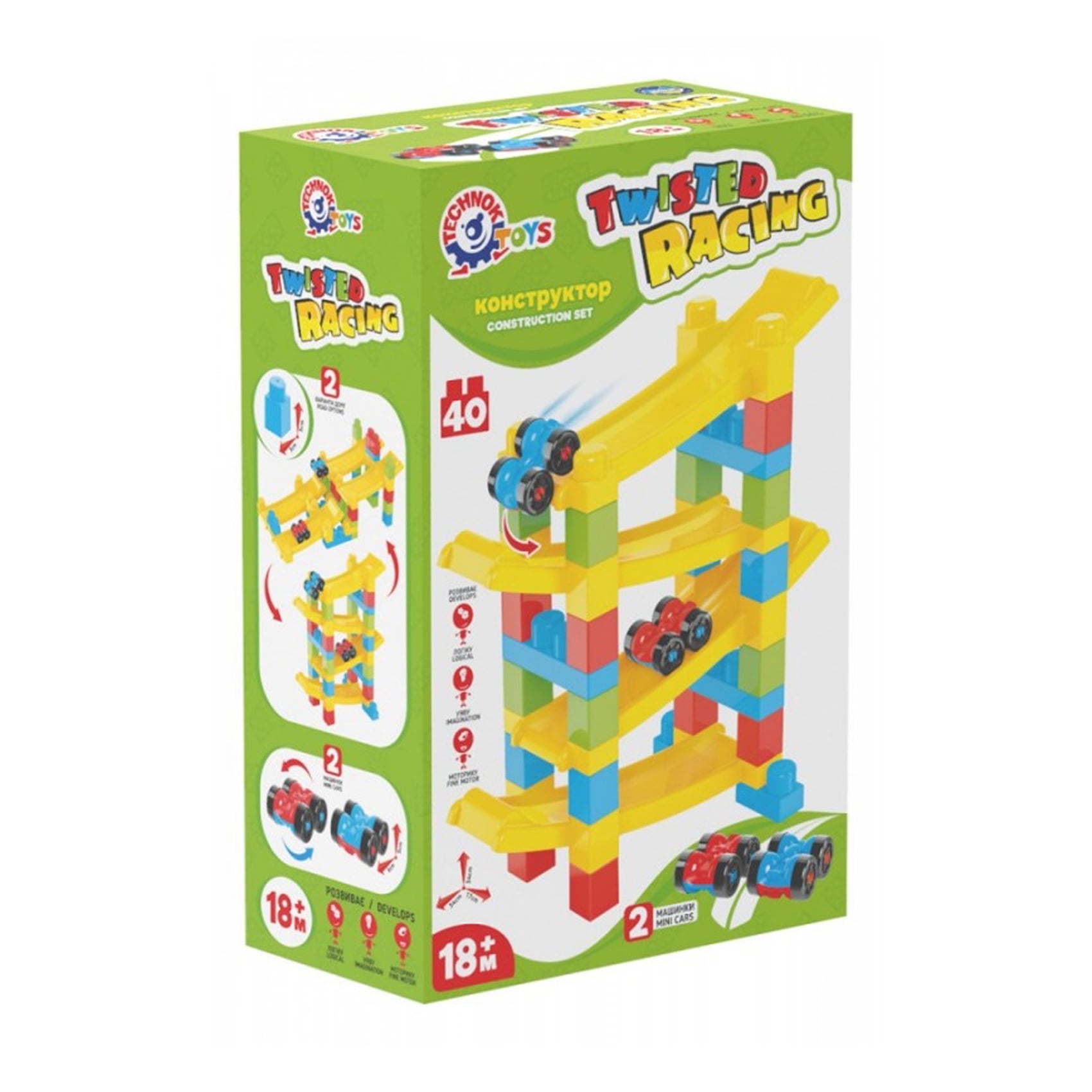 

Конструктор TechnoK з гірками, від 1.5 року, 40 деталей (9581)