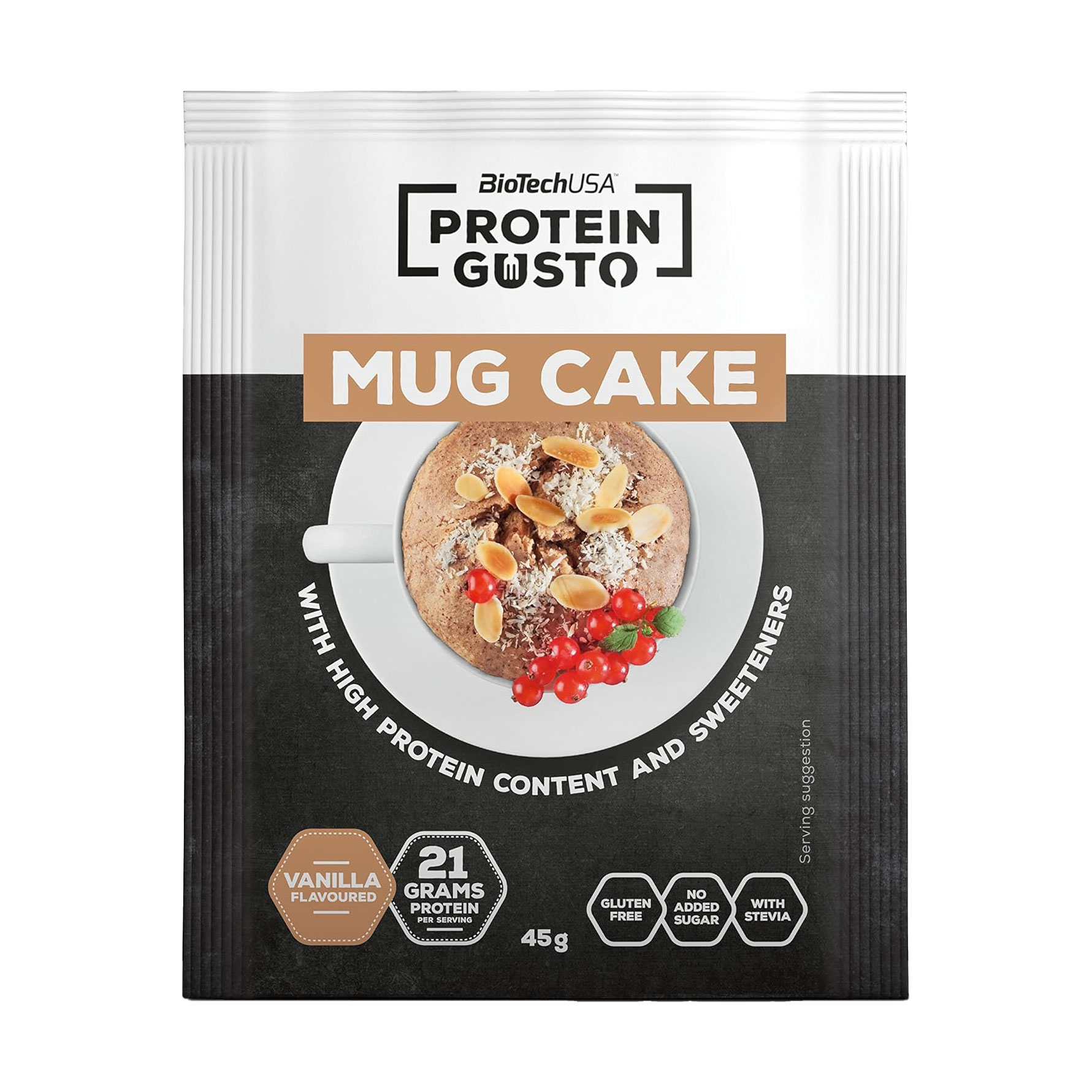 

Протеїнова суміш для приготування кексу BioTech USA Protein Gusto Mug Cake Ваніль, 45 г