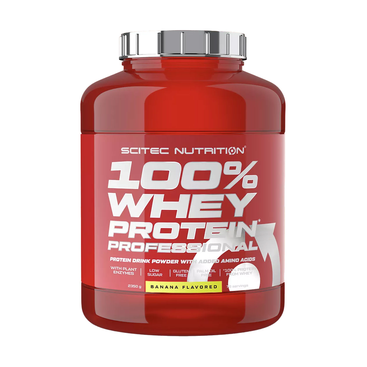 Протеїн Scitec Nutrition 100% Whey Protein Professional Банан, в порошку, 2.35 кг