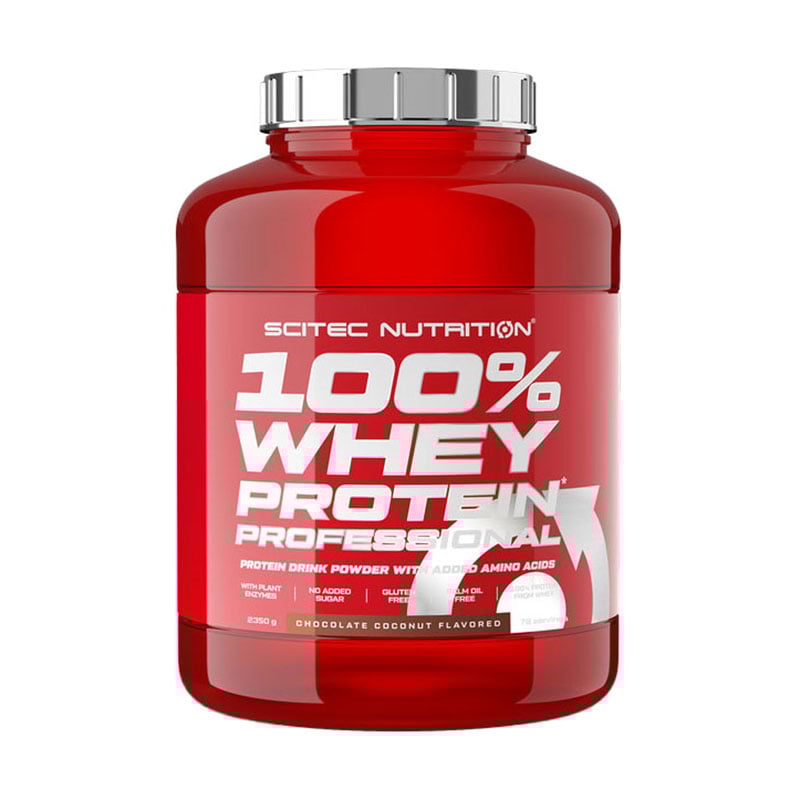 

Протеїн Scitec Nutrition 100% Whey Protein Professional Шоколад та кокос, в порошку, 2.35 кг