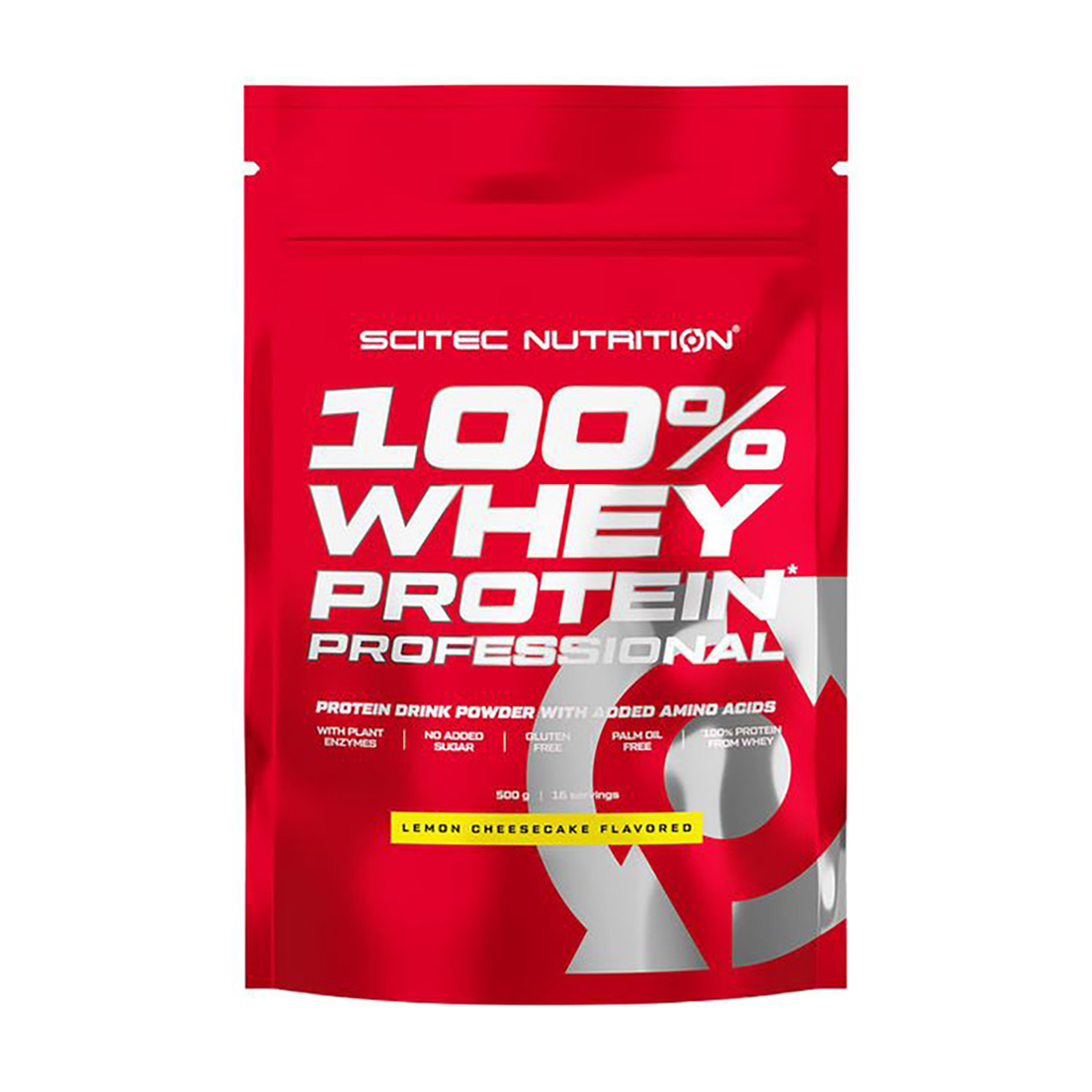 

Протеїн Scitec Nutrition 100% Whey Protein Professional Лимонний чизкейк, в порошку, 500 г