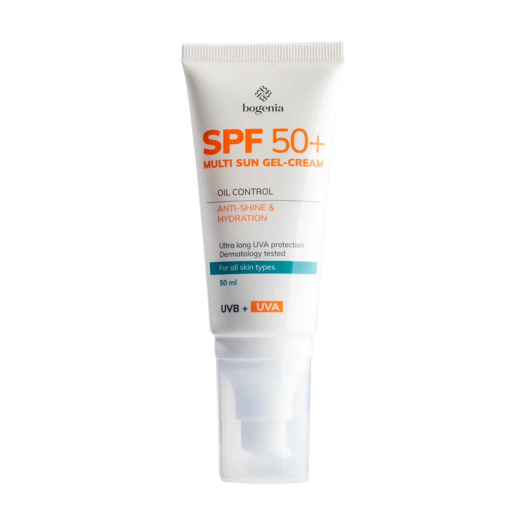 

Сонцезахисний крем для обличчя Bogenia Multi Sun Gel-Cream SPF 50+, 50 мл