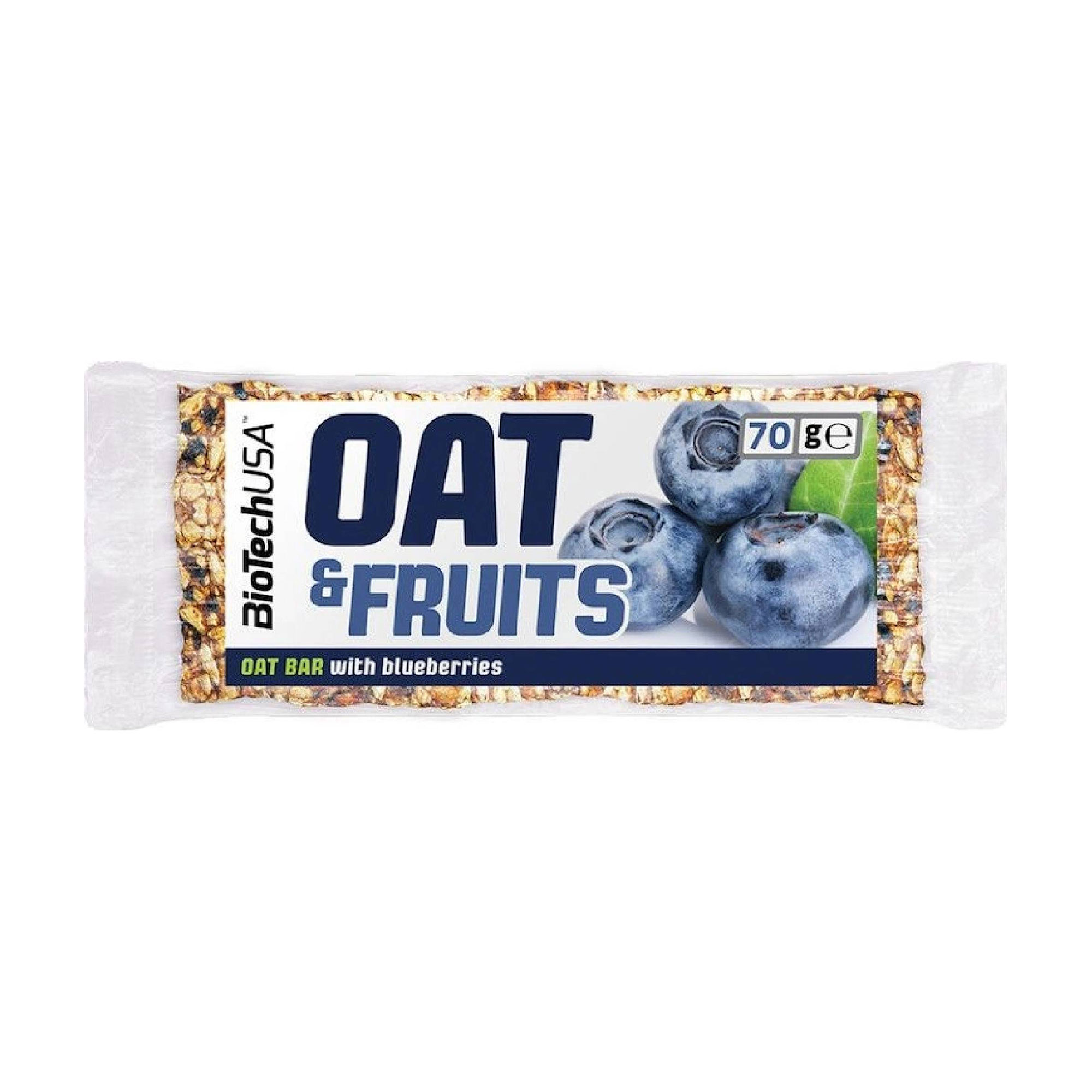 

Протеїновий батончик BioTechUSA Oat & Fruit Bar Чорниця, 70 г
